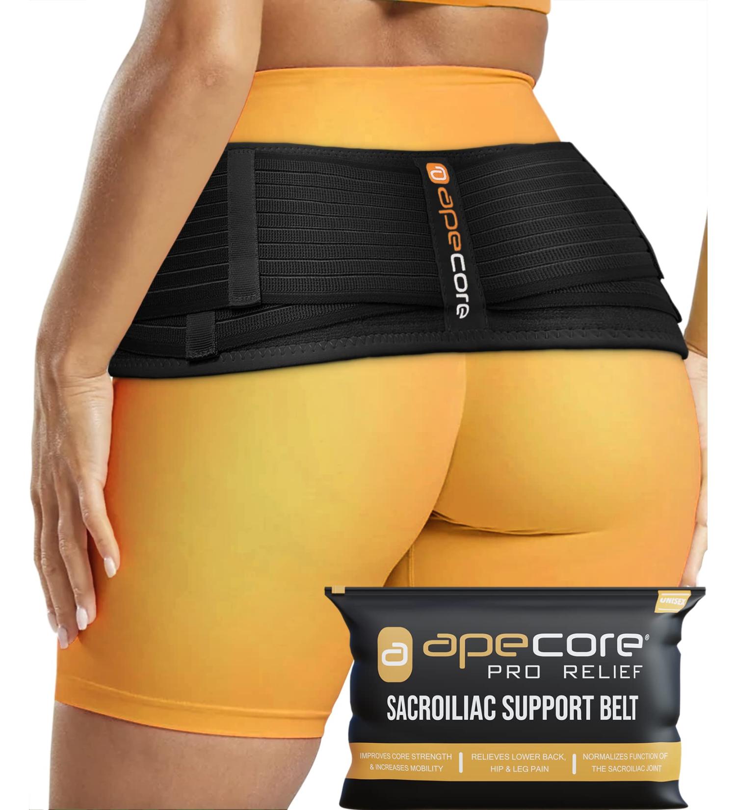 Sacroiliac SI Hip Belt for Men & Women - Alleviate Sciatic Pelvic & Lower Back Pain | Supportive Hip Brace for SI Joint Dysfunction - Buy Online on GoSupps.com