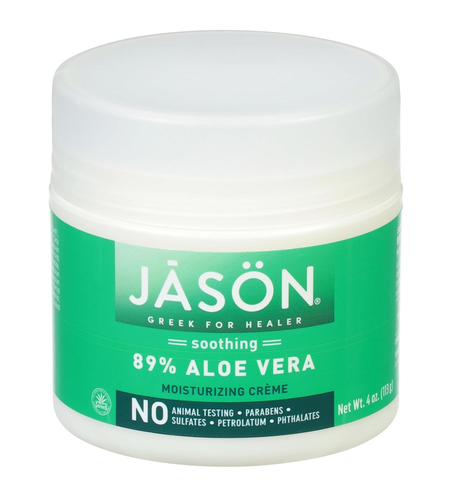 Jason Soothing Aloe Vera 89% Moisturizing Creme 4 oz - Hydrating Skin Care (Pack of 1) - Buy Online on GoSupps.com