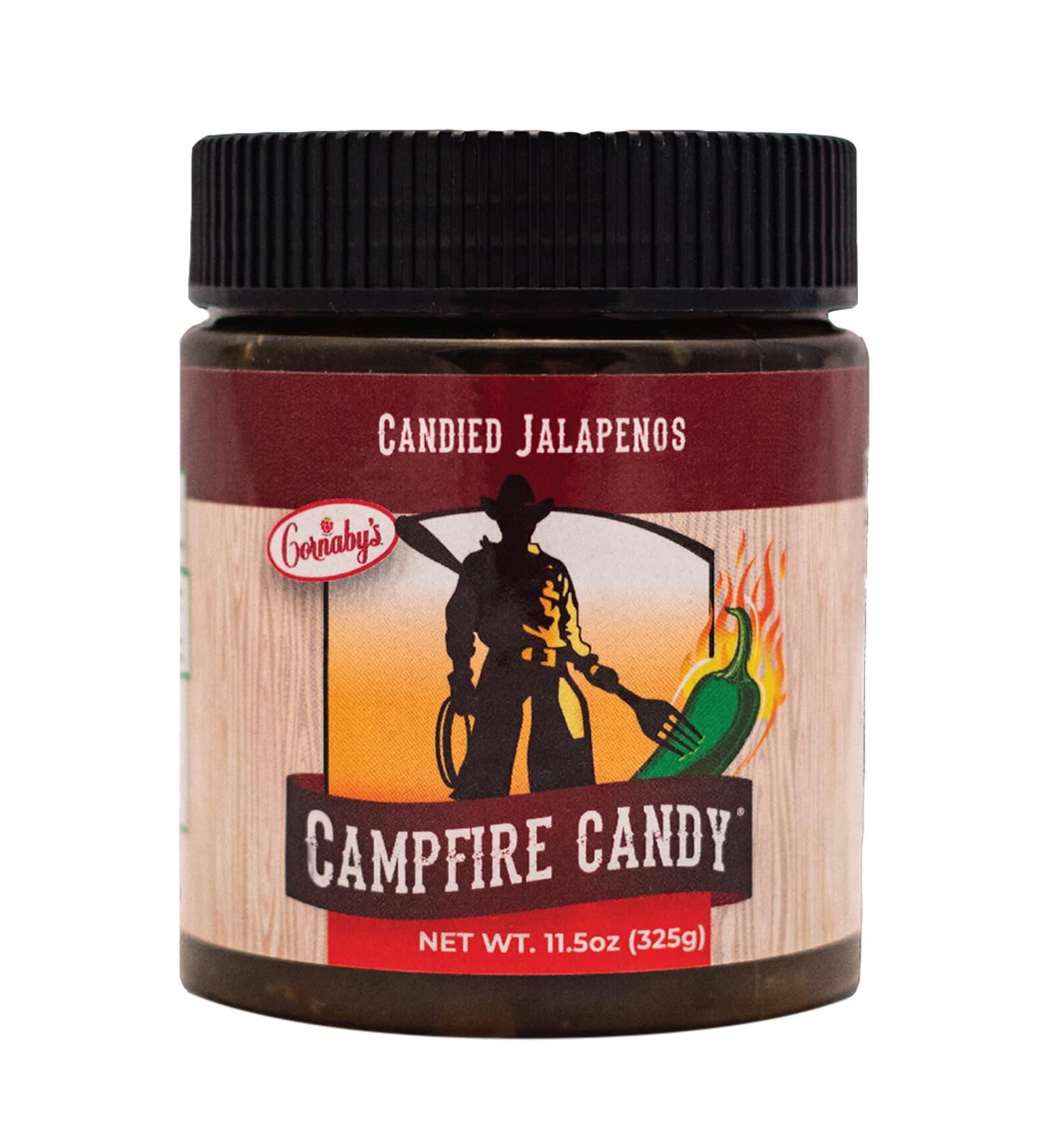Cornaby's Campfire Candy Relish - Sweet & Spicy Candied Jalapeno Peppers (12 oz) | Plant-Based, Non-GMO, Gluten-Free Gourmet | Made in USA - Buy Online on GoSupps.com