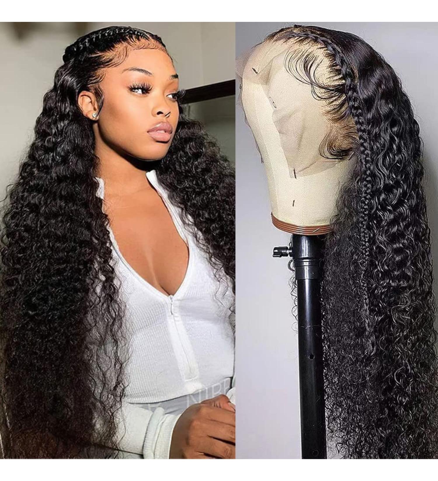 Remissin 13x4 Deep Wave Lace Front Human Hair Wig 22 Inch - HD Lace, Pre-Plucked, 150% Density, Natural Color - for Black Women - Buy Online on GoSupps.com