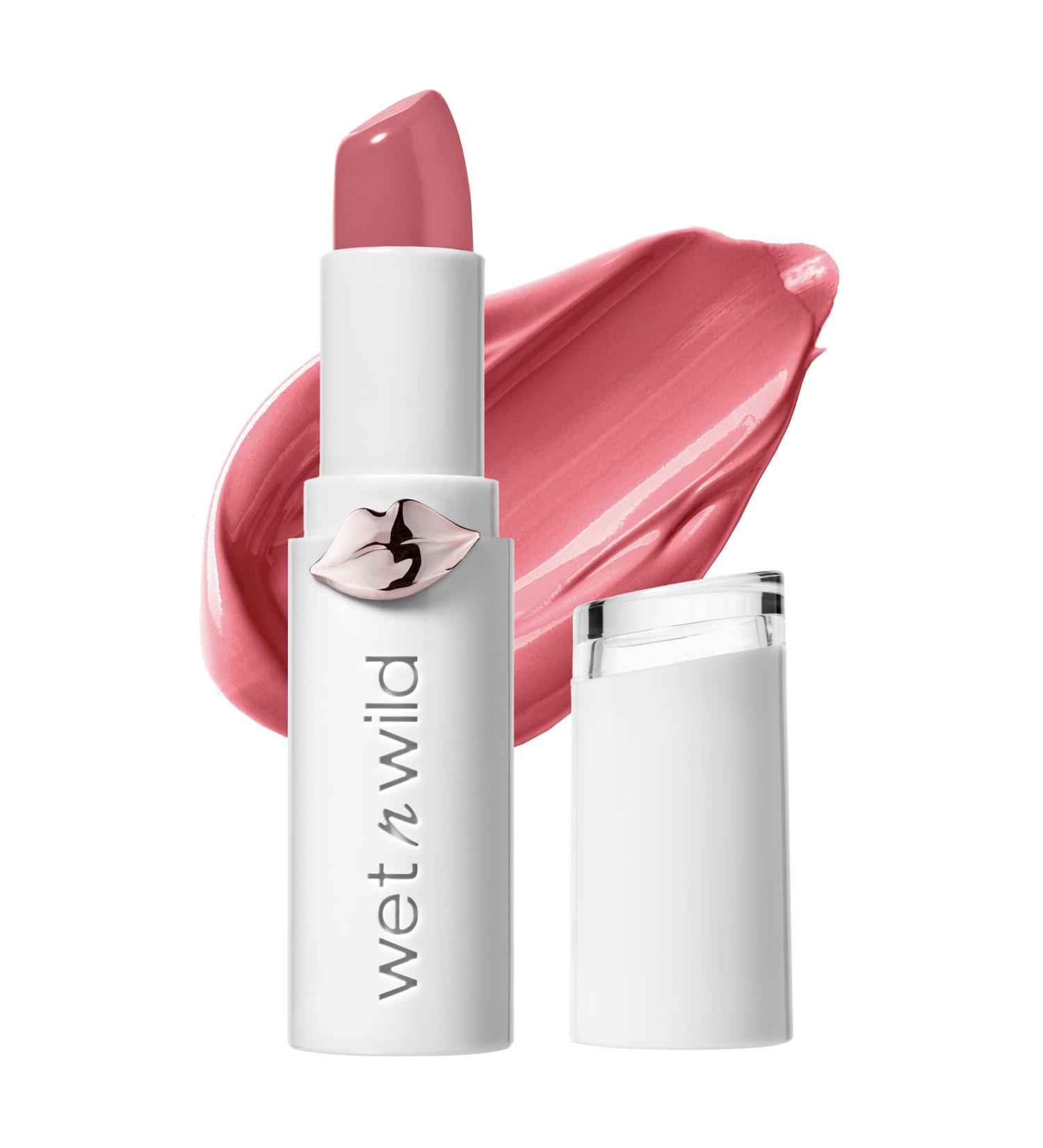 Wet n Wild Mega Last High-Shine Lipstick in Bright Pink - Pinky Ring | Long-Lasting Lip Color - Buy Online on GoSupps.com