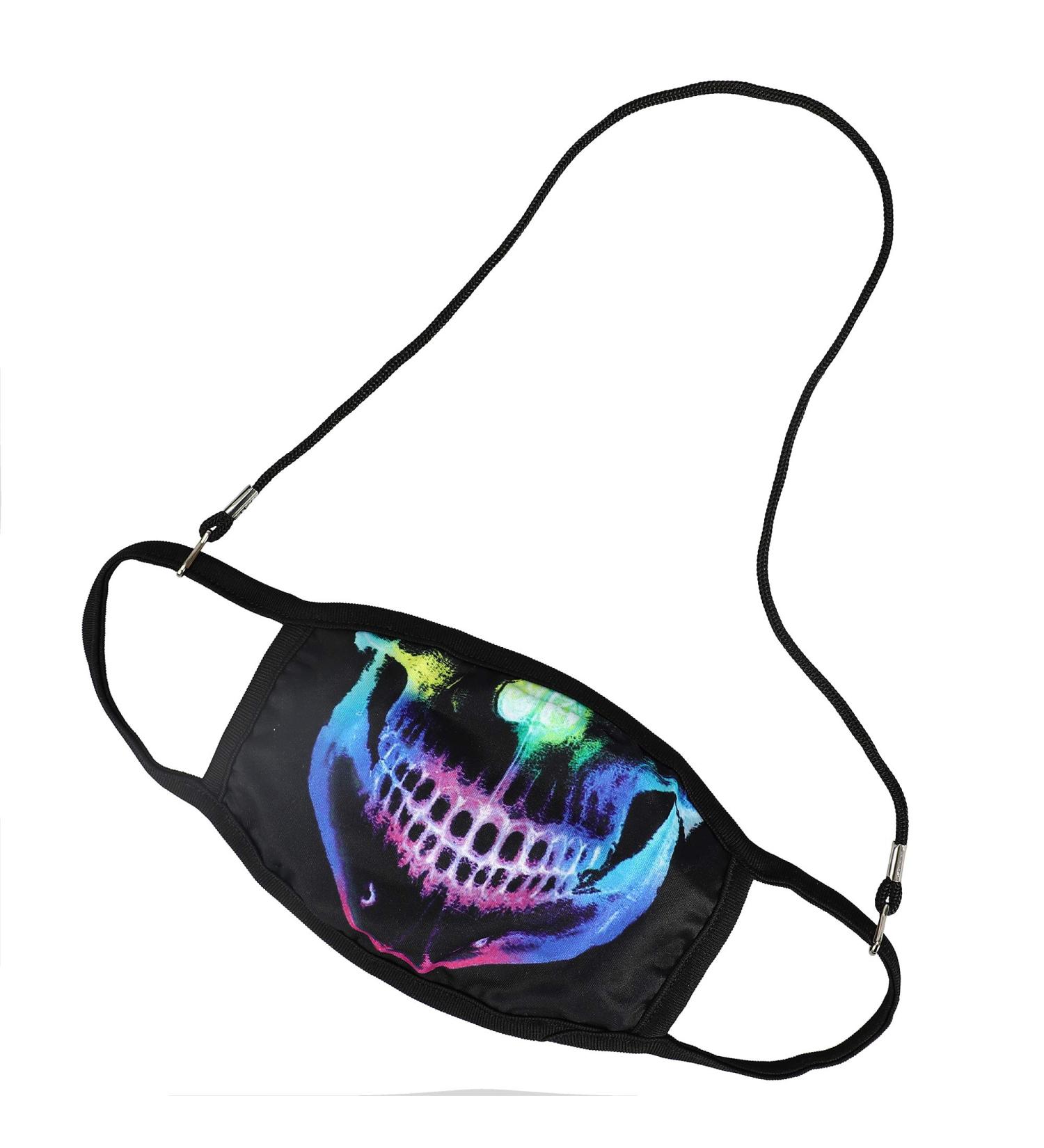 2pc Skull Design Mask Set with Lanyard - Stylish & Comfortable | Shop Internationally - Buy Online on GoSupps.com