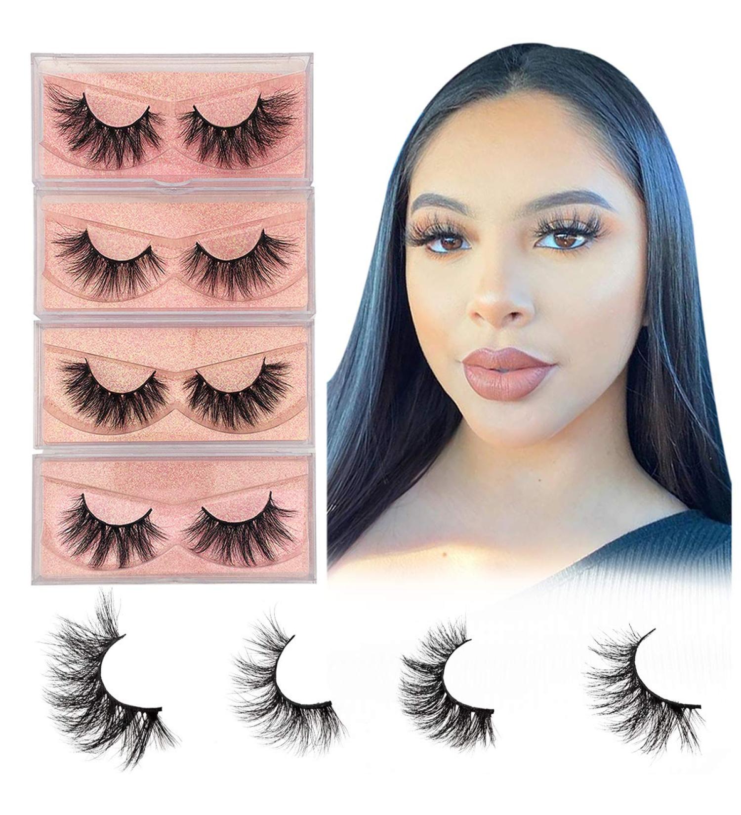 DOORES 3D Mink Lashes 4 Styles | Handmade Mixed-Mink False Eyelashes 16-20mm - Buy Online on GoSupps.com