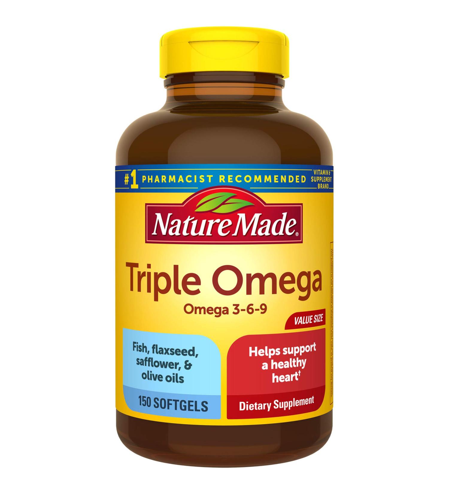 Buy Nature Made Triple Omega 3-6-9 - 150 Softgels for Heart & Joint Health - Buy Online on GoSupps.com