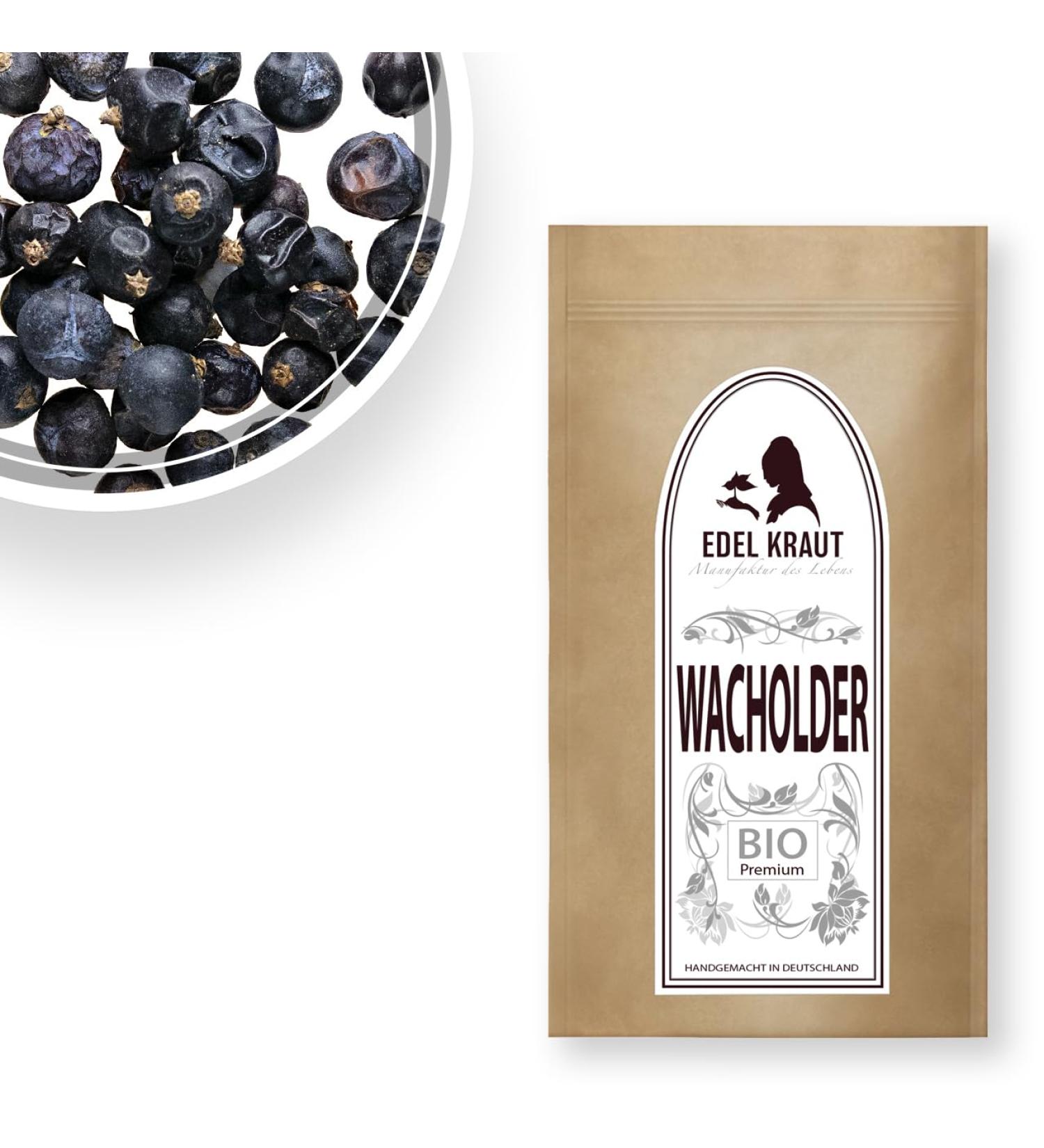 Buy Organic Juniper Berries 500g - Whole & Dried Superfood | EDEL KRAUT - RAW Vegan Pure - Buy Online on GoSupps.com