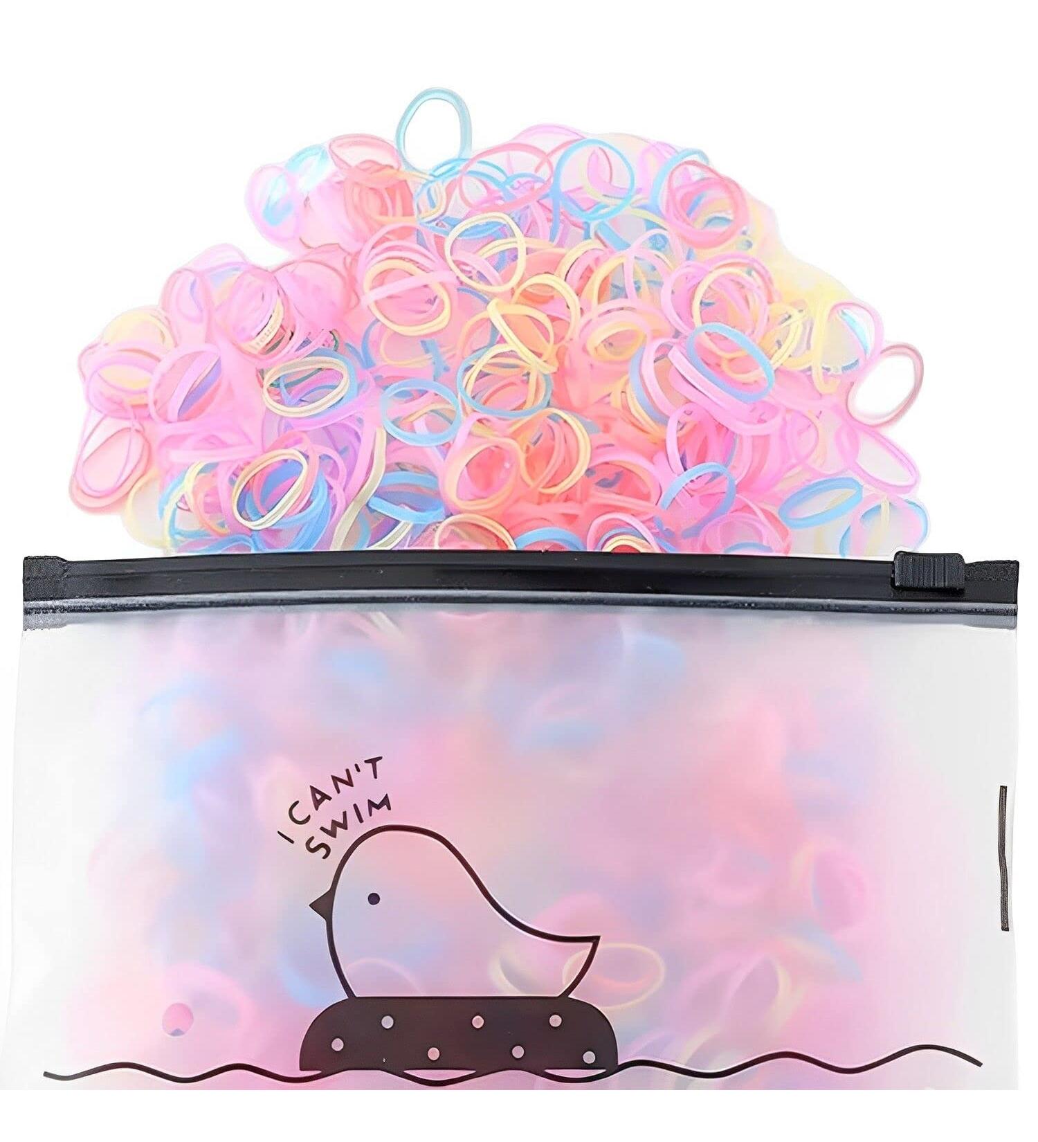 200 Piece Multicolor Elastic Hair Bands for Women - Small Hair Ties Rubber Bands For Hair - 3 MultiColor Pack - Buy Online on GoSupps.com