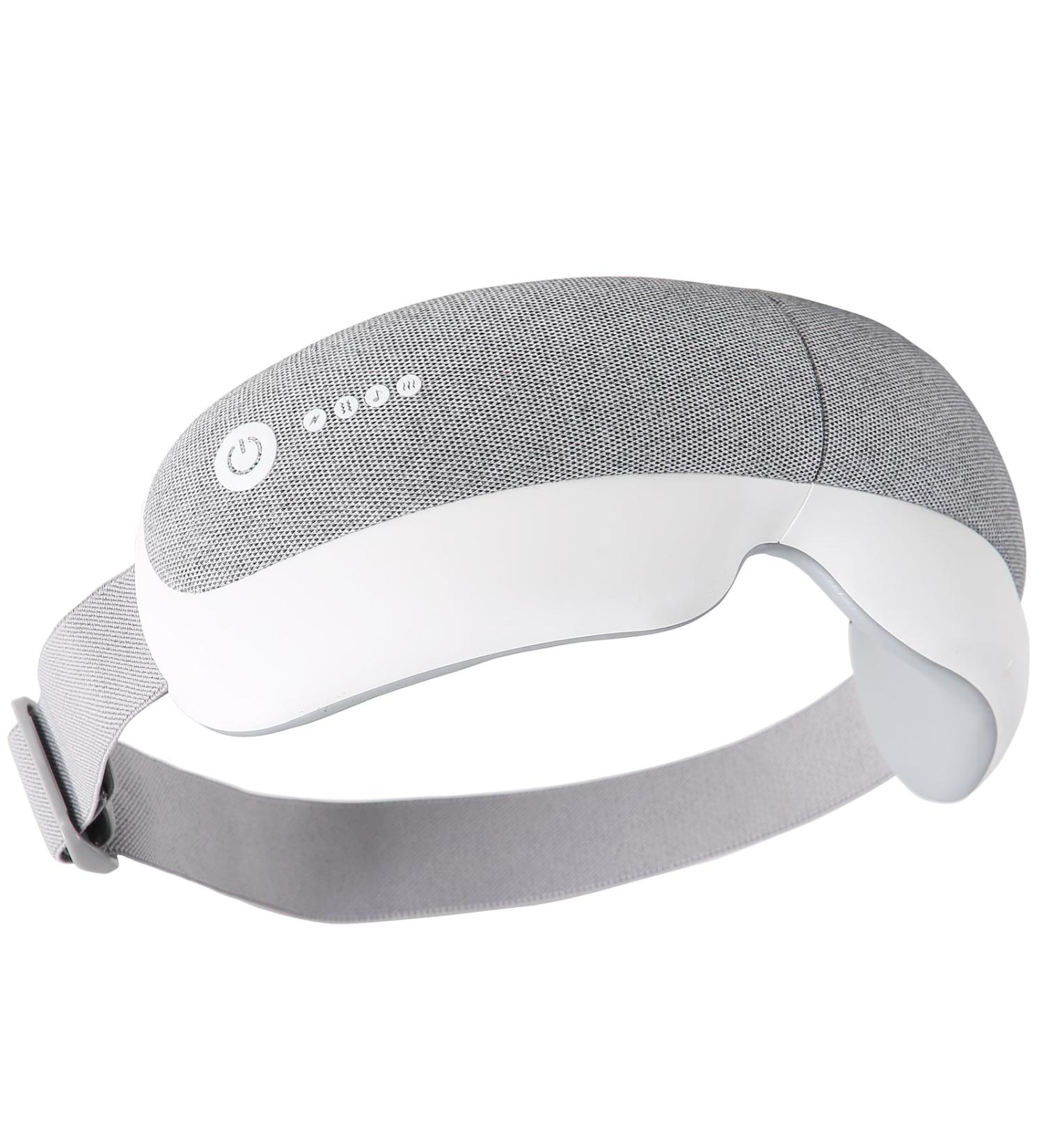 Buy Eye Massager with Heat & Vibration | 5 Modes Heated Eye Mask for Migraine Relief | Bluetooth Music | Relax & Reduce Eye Strain | Perfect Gift for Men & Women - Buy Online on GoSupps.com