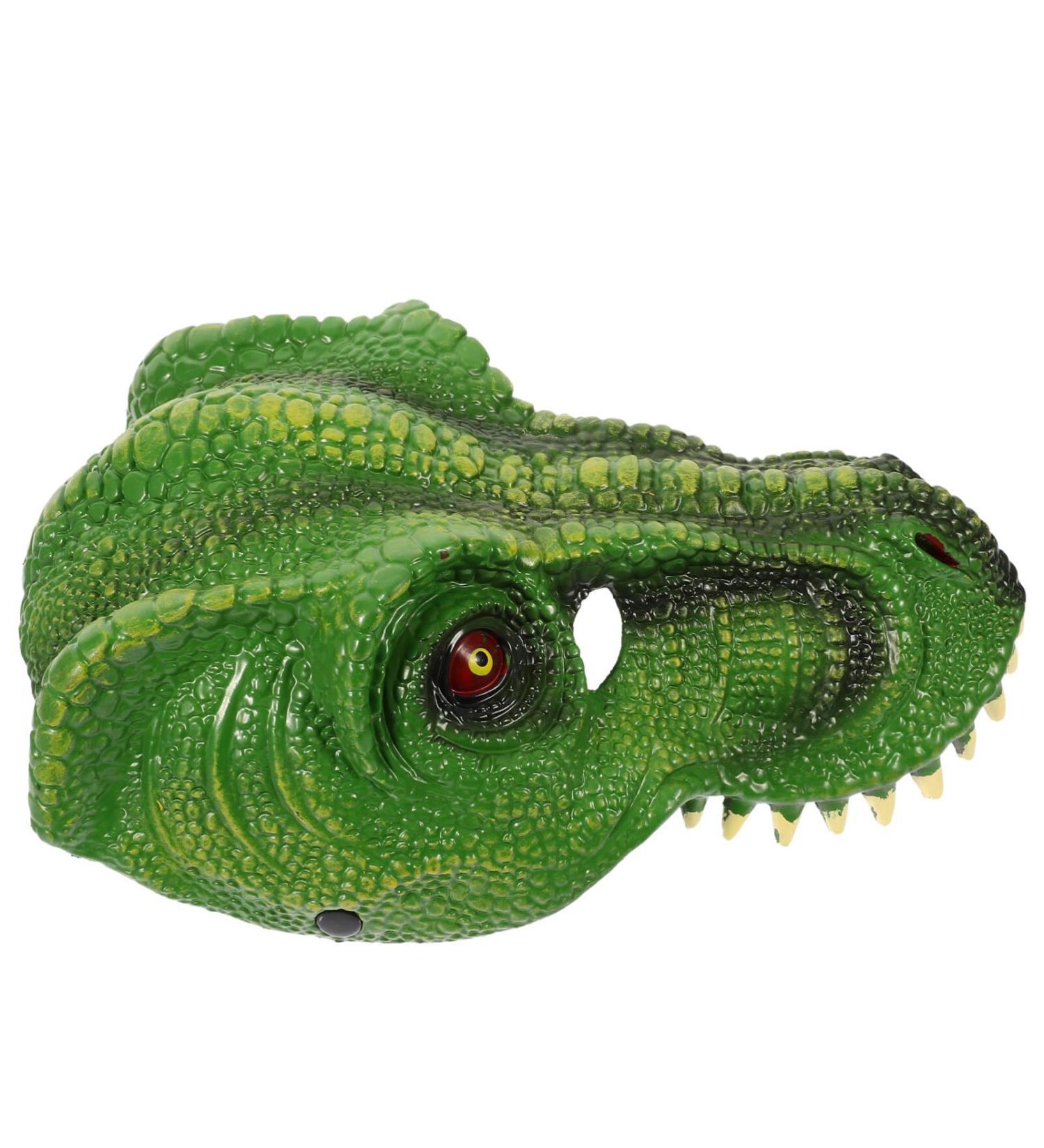 Imikeya Dinosaur Mask - Funny PU Dino Head for Halloween & Cosplay | Perfect for Masquerade & Carnival Party Accessories - Buy Online on GoSupps.com