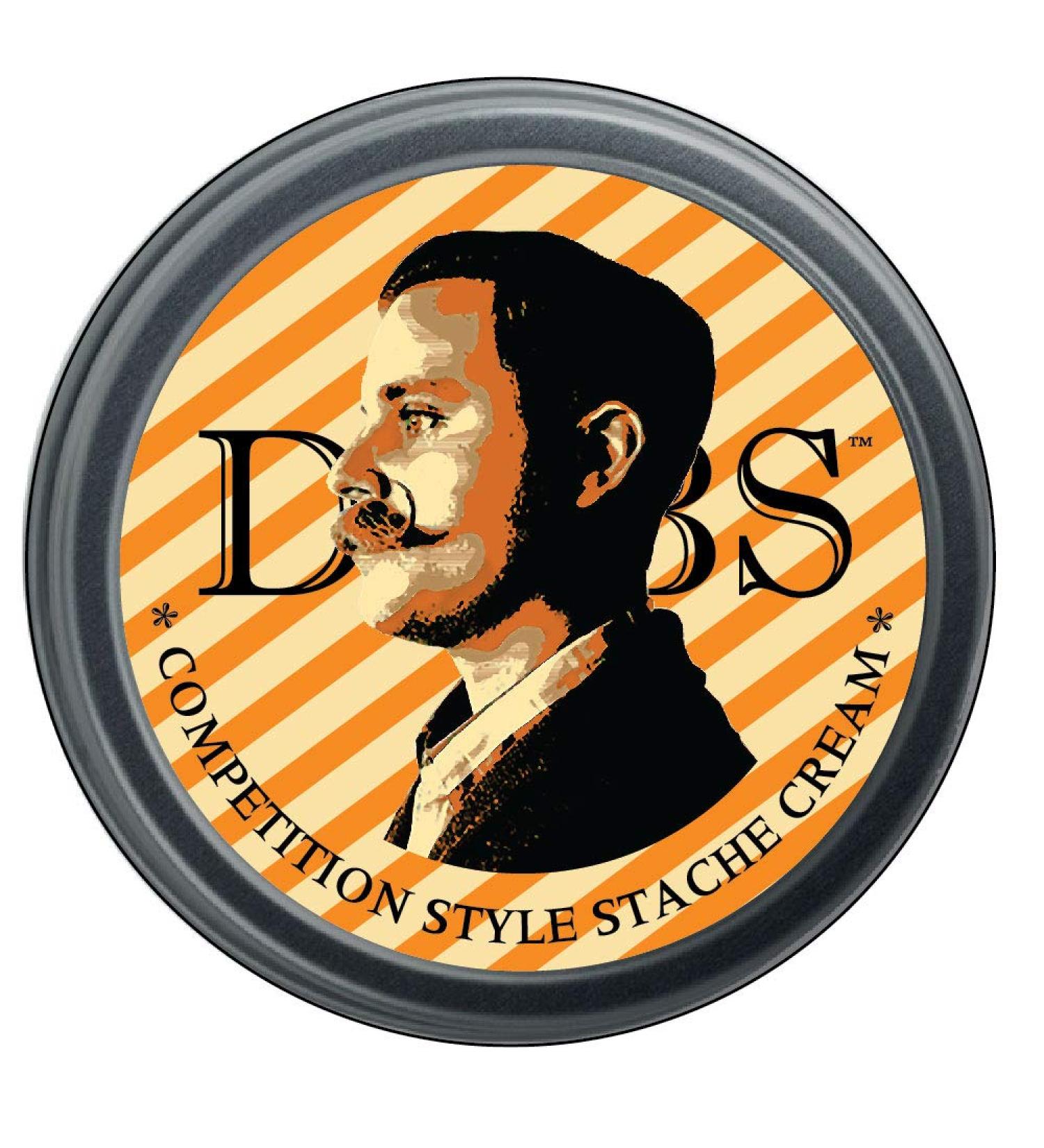 "Firm" Stache Cream 1ounce screw top Tin - Competition style Moustache Wax Citrus Wood scent