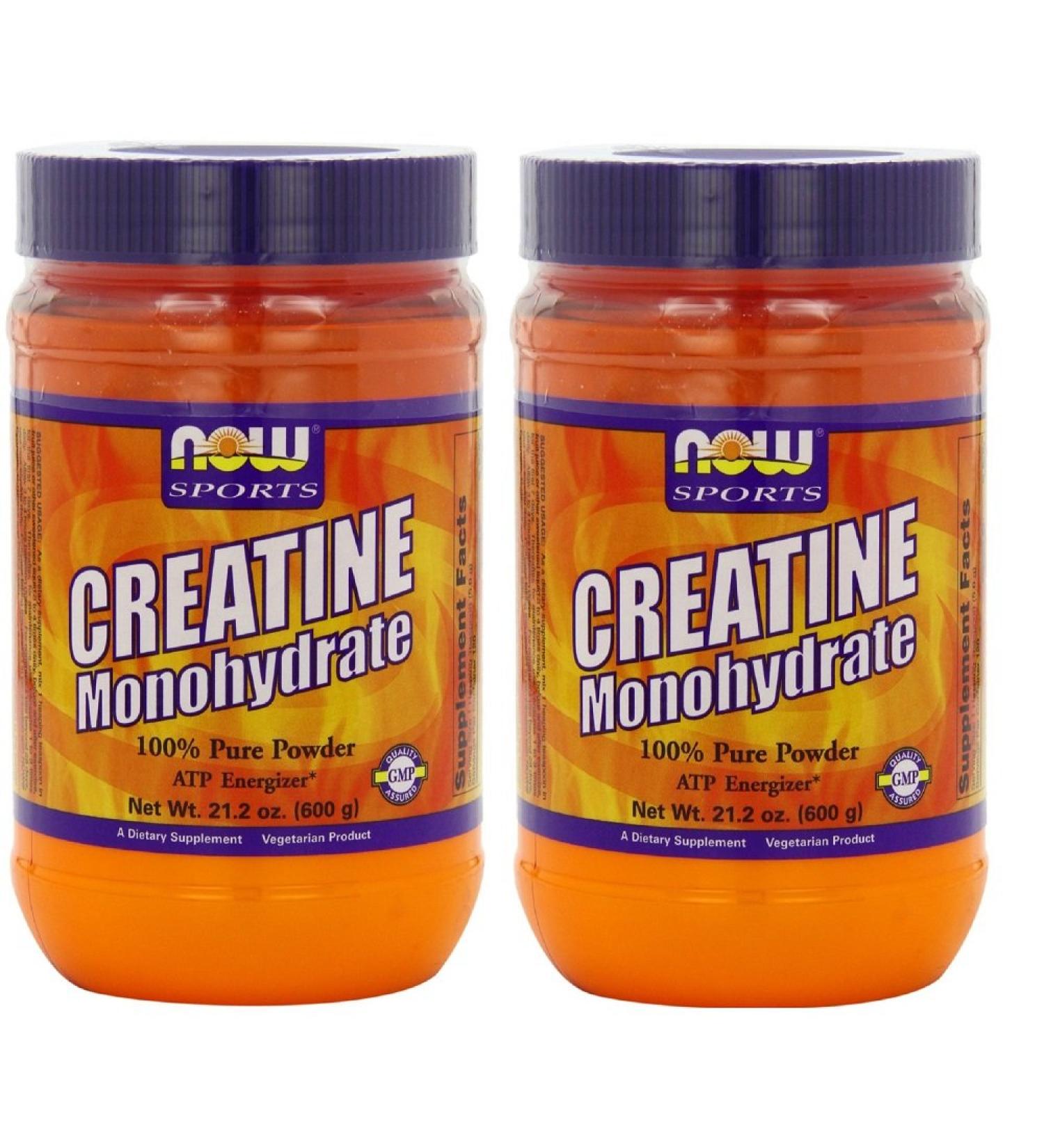 Now Foods Creatine Monohydrate Pure Powder - 21.2 oz 2 Pack