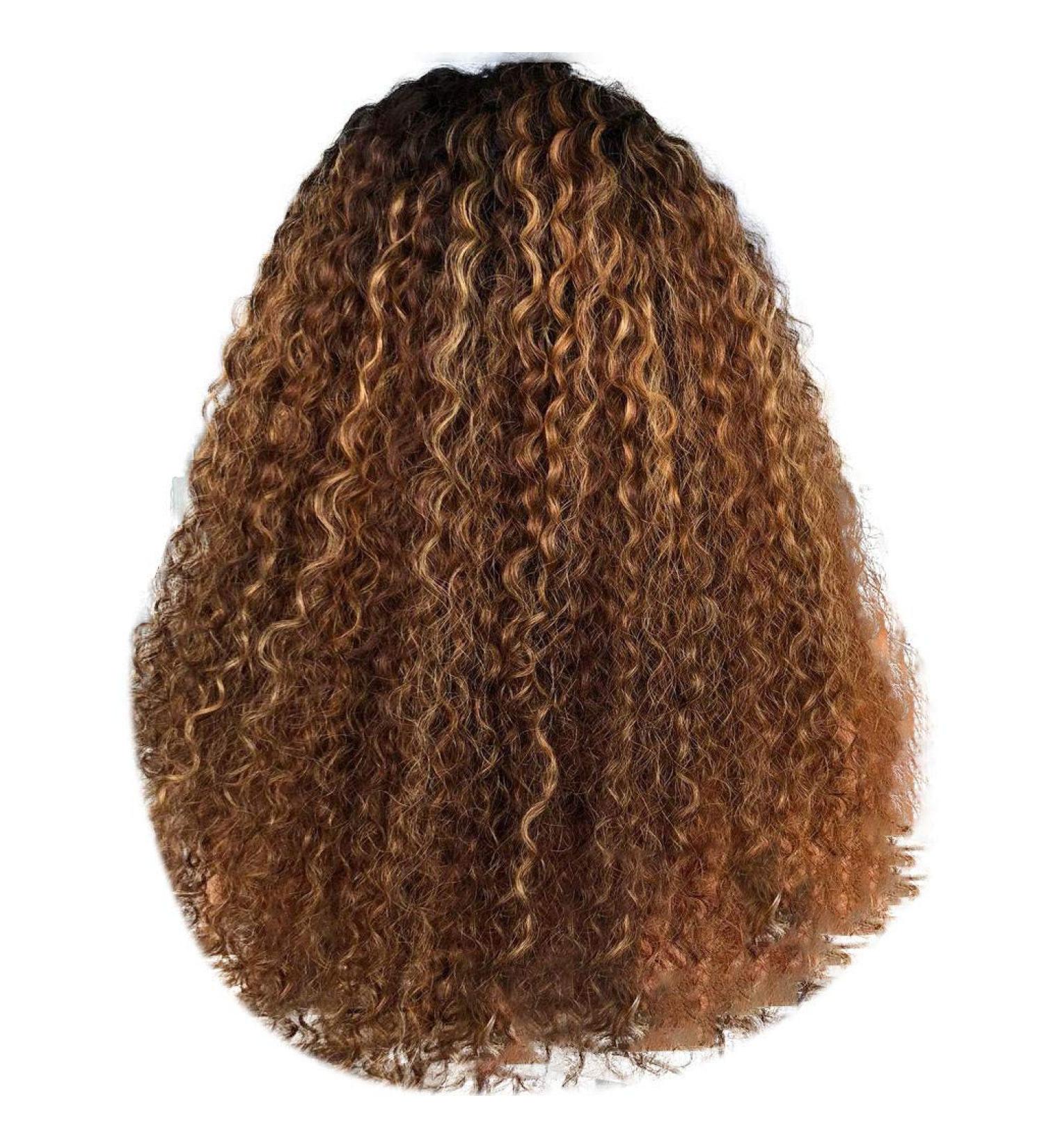 Buy Brown Wavy Long Synthetic Wig for Women - Curly Brazilian Cosplay Hair for 50s 60s 70s 80s  - Buy Online on GoSupps.com