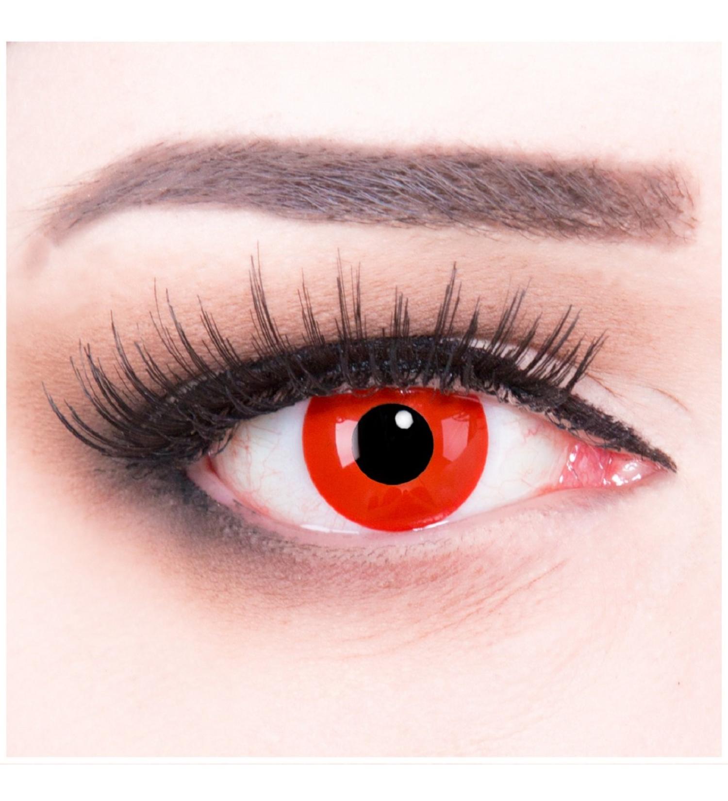 Buy Colored Crazy Fun Red Devil Contact Lenses - Top Quality for Halloween & Carnival | Free Lens Container Included - Fast Shipping Worldwide - Buy Online on GoSupps.com
