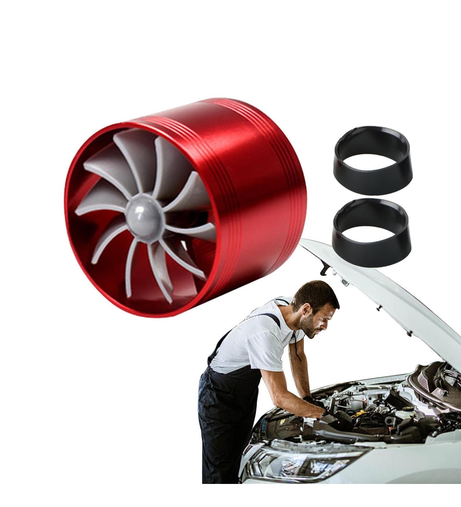 JPSDOW Auto-Turbonator - One-Sided Turbo Charger for Cars Campers RVs & SUVs | Red Turbine Supercharger Substitute - Buy Online on GoSupps.com