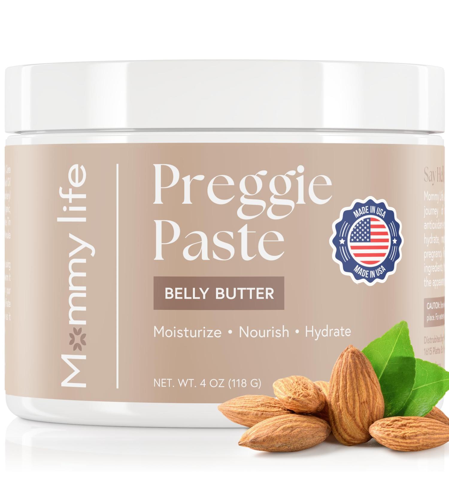 Taylor's Baby Essentials - Preggie Paste Belly Butter | Moisturizing Firming Cream with Manuka Honey & Vitamin E for Pregnancy | Hydrating Body Butter (4oz - Buy Online on GoSupps.com