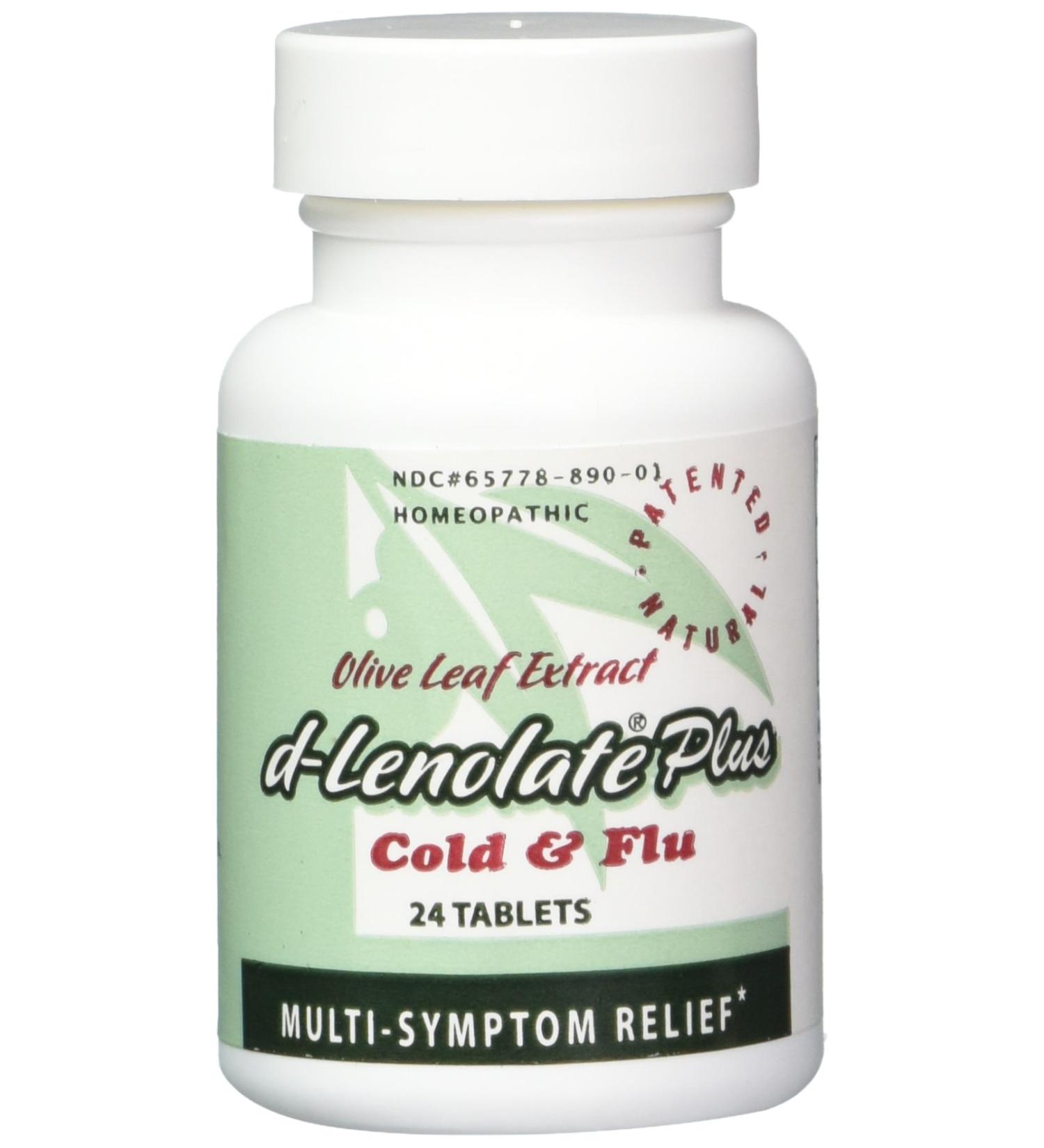 East Park d-Lenolate Plus Cold and Flu Homeopathic Remedy | Immune System Booster for Adults & Kids | Olive Leaf, Neem Leaf & Echinacea | 625mg 24 Tablets | Vegan Non-GMO - Buy Online on GoSupps.com