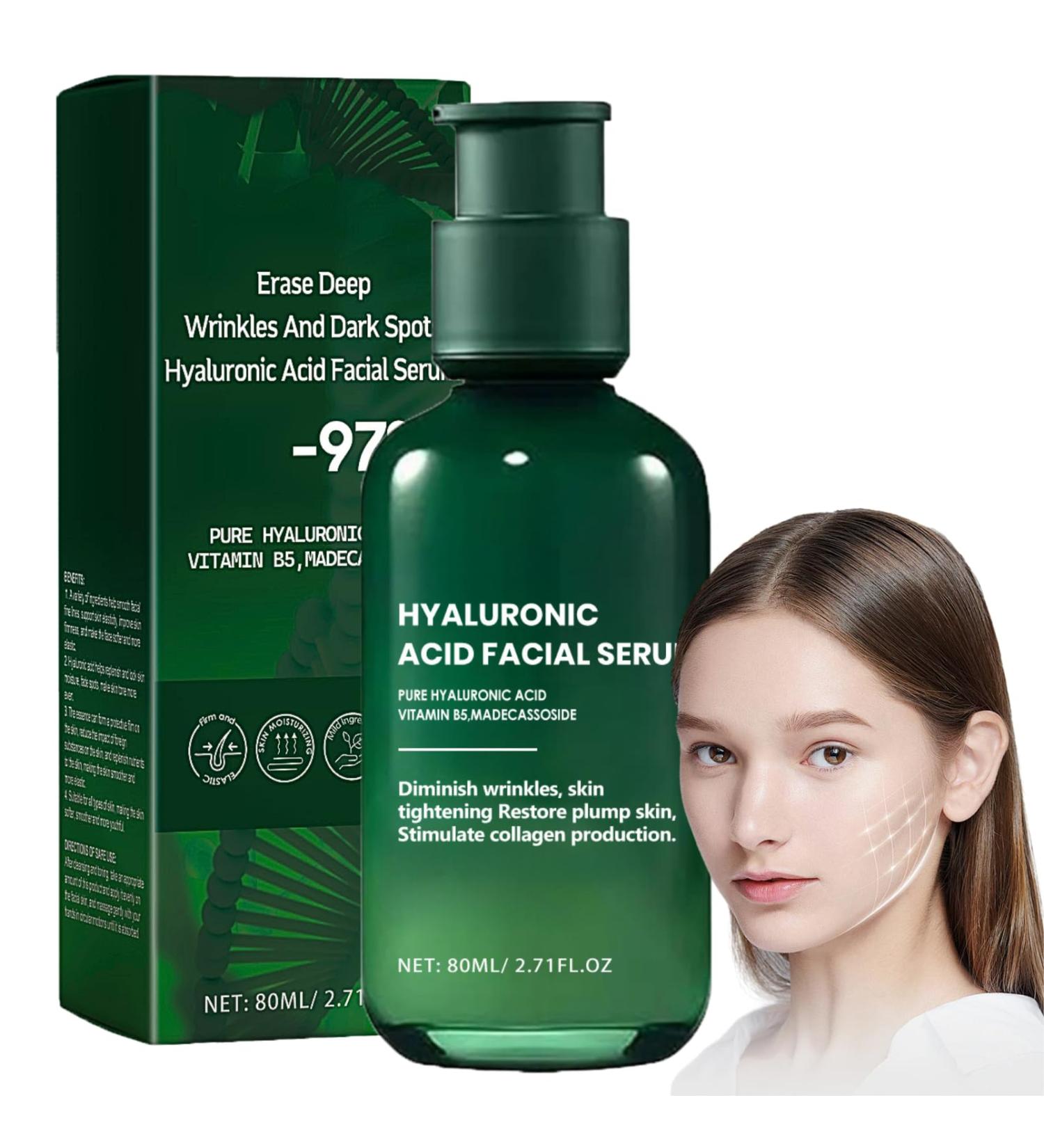 Skin Firming Rejuvenating Serum Hyaluronic Acid Serum for Face Skin Firming Serum Face Serum Wrinkle Fillers That Work for Face and Neck with Hyaluronic Acid + Vitamin B5 with Niacinamide - Buy Online on GoSupps.com