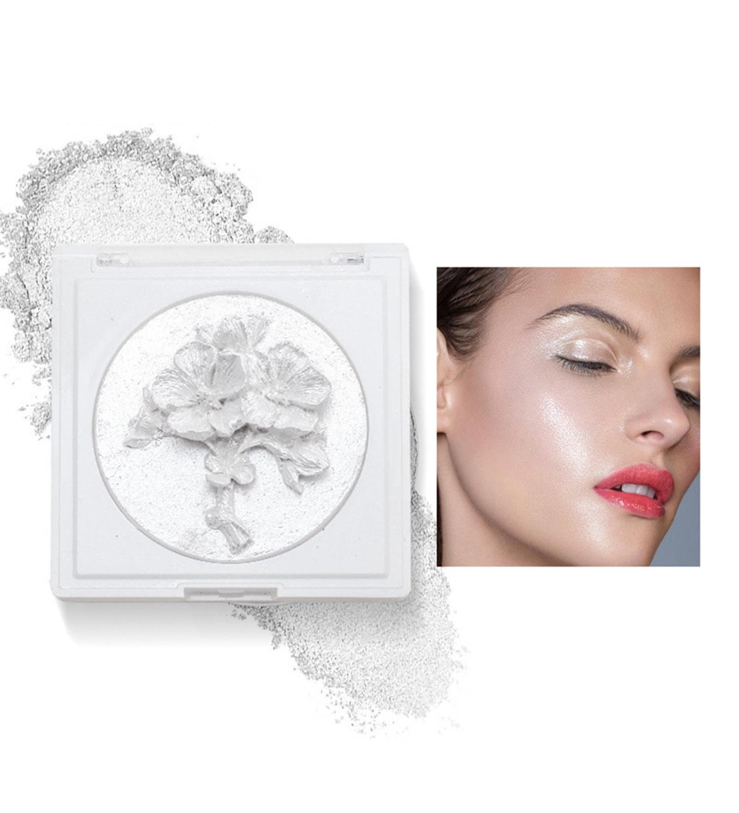 Highlighter Makeup Palette Glitter Highlight Bronzer Powder Highlighter Palette 3D Plum Blossom Makeup Palette Long-Lasting Face Illuminator Natural Shiny Highlight Makeup Shakven 01# - Buy Online on GoSupps.com