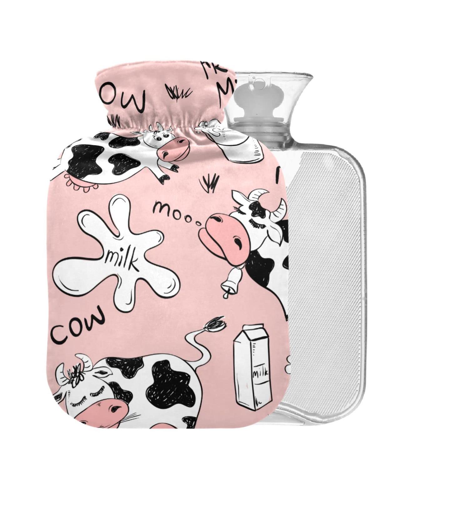 Funny Cows Hot Water Bottle 2L - Large Pain Relief Cover for Headaches Neck & Shoulders - International Shipping Available - Buy Online on GoSupps.com