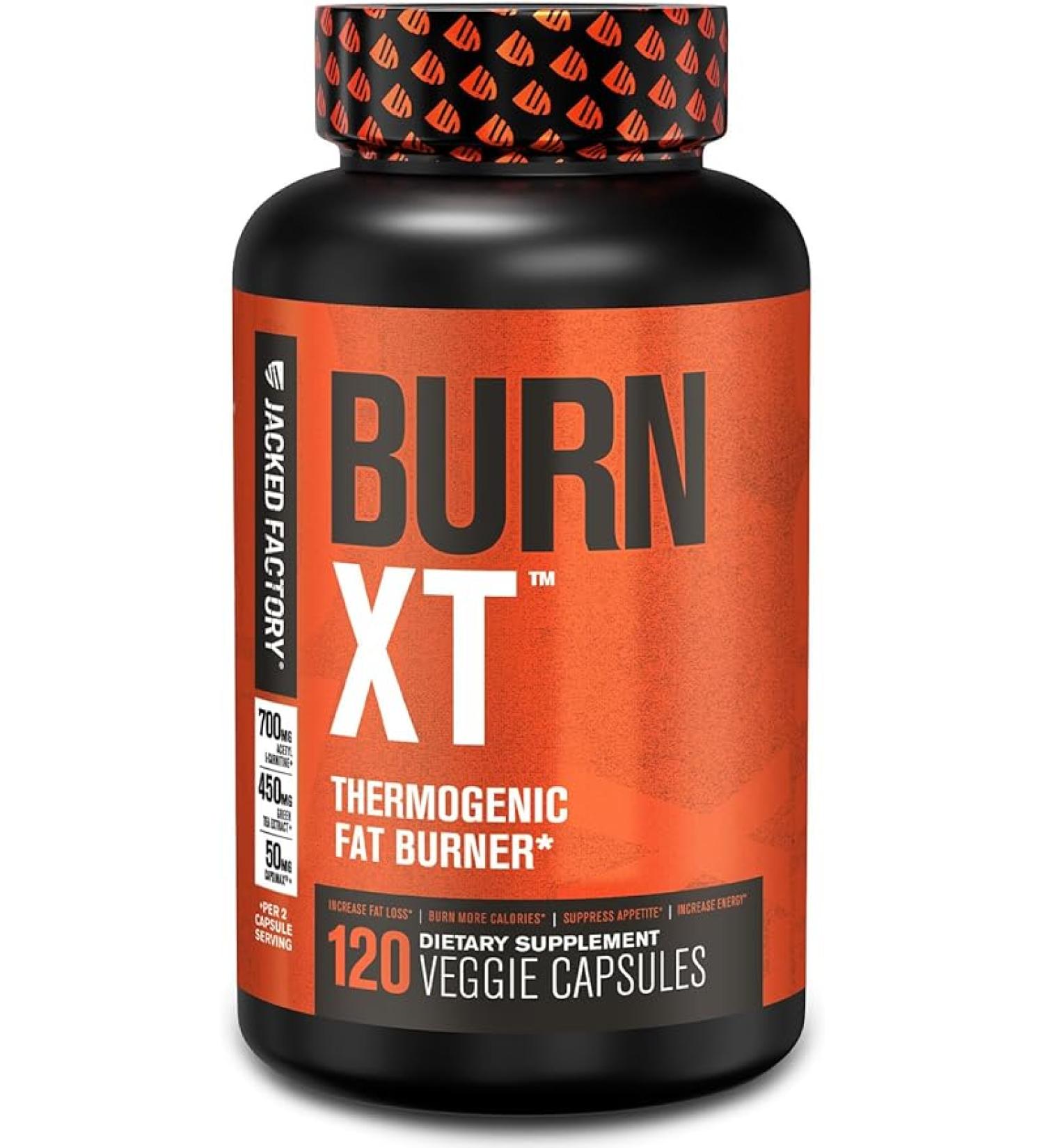 Burn-XT Thermogenic Fat Burner - 120 Veggie Capsules for Weight Loss & Energy - Buy Online on GoSupps.com