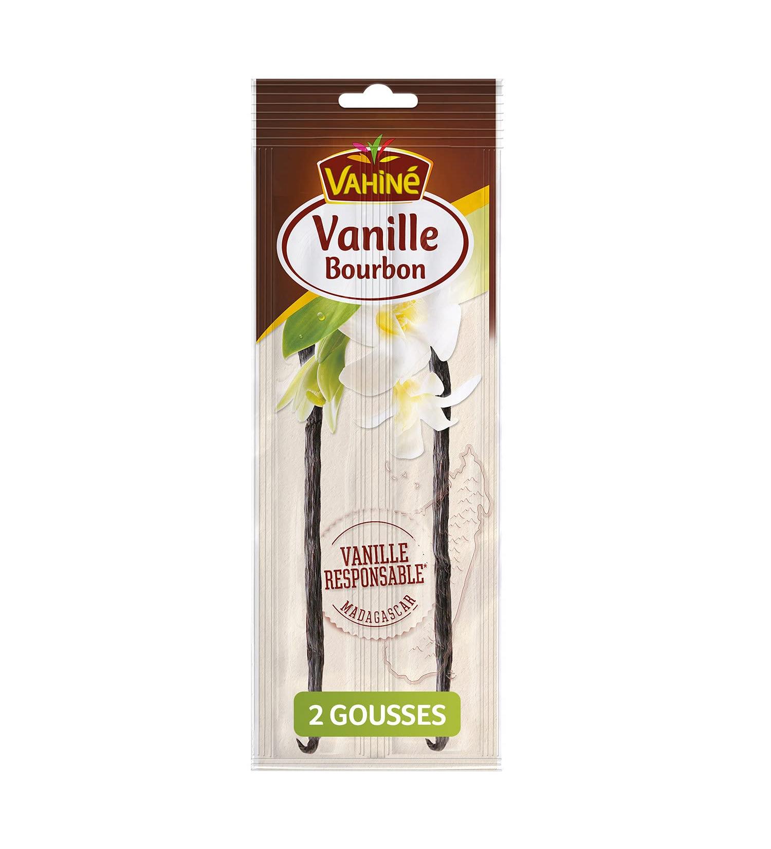 Vahine Vahine VAHIN - Pastry - 2 Bourbon Vanilla Beans - For Custard Cakes and Tarts