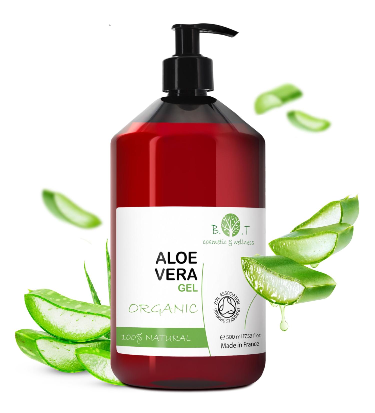 100% Pure Aloe Vera Gel from Lanzarote Spain | Moisturizer for Face & Body | 500ml | Ideal for Sunburn Dry Skin & Hair Treatment - Buy Online on GoSupps.com