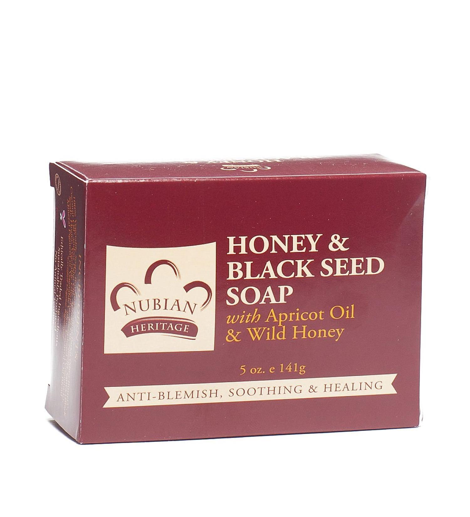 Nubian Heritage Honey & Black Seed Soap 5 oz ( Pack of 4)