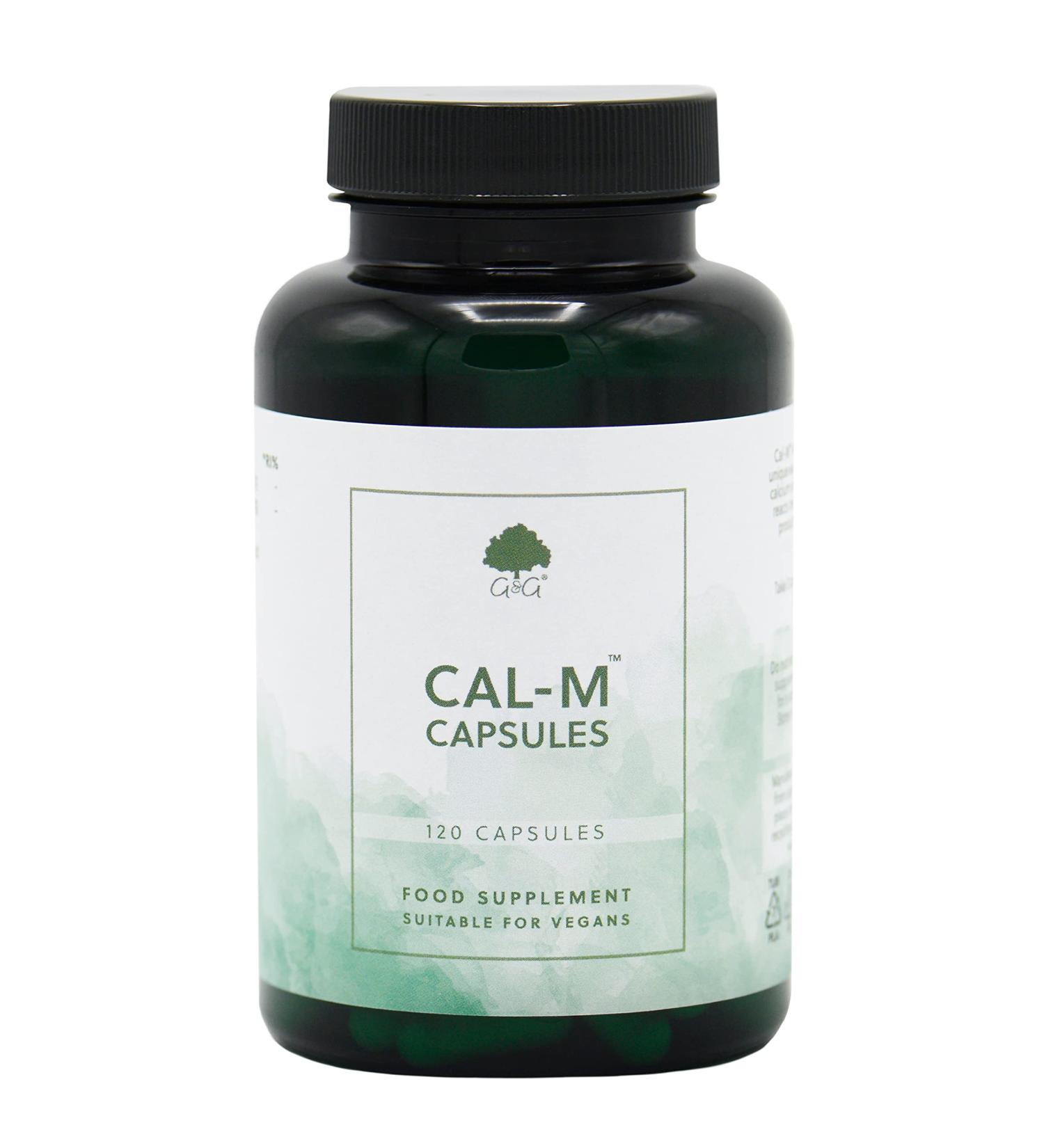 Cal-M Capsules | Calcium & Magnesium with Cider Vinegar | 120 Vegan Capsules | G&G Vitamins - Buy Online on GoSupps.com