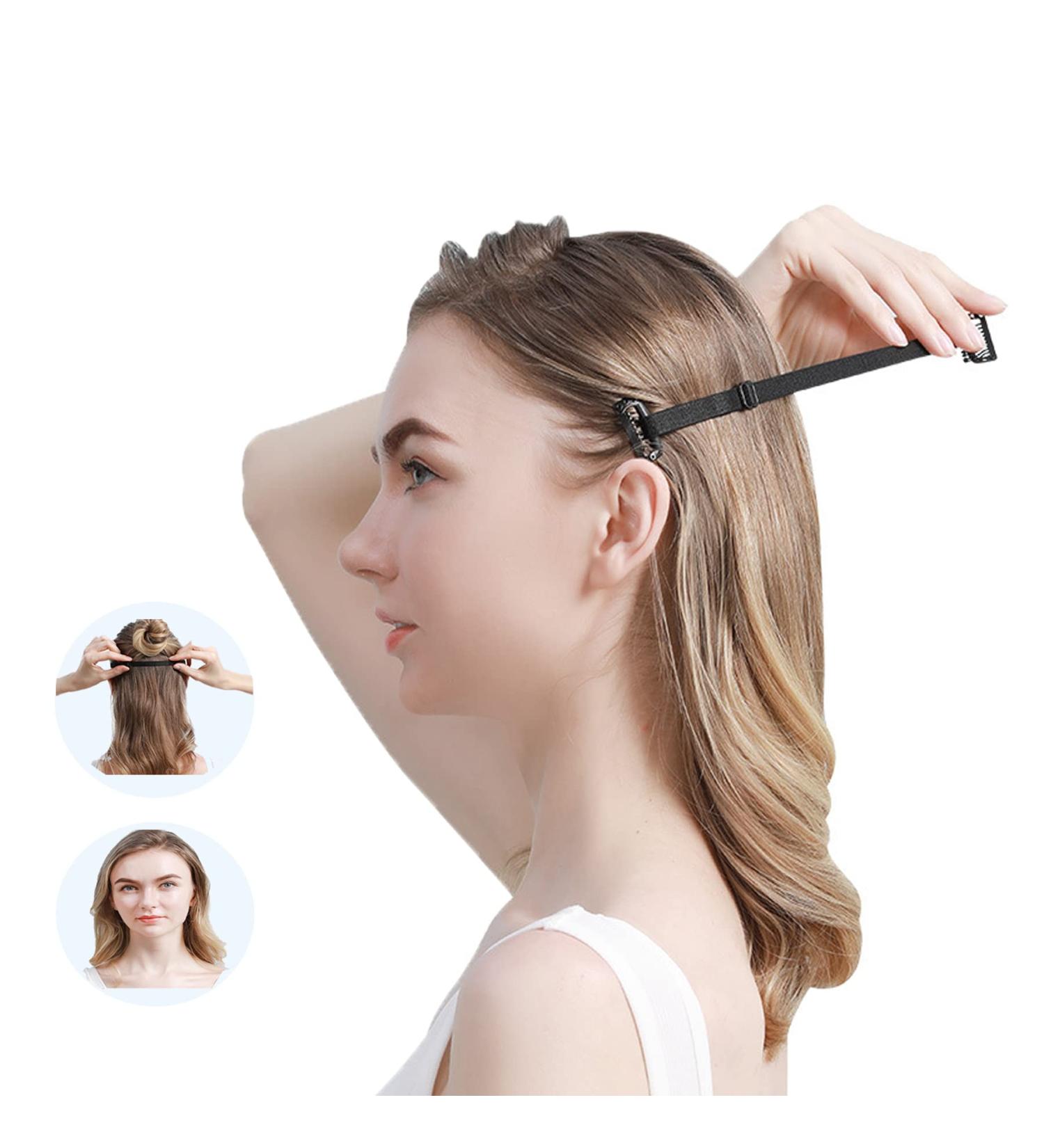 Facelift Bands with Clips - Reusable Hairpin Facial Lifting Straps - Adjustable Elastic Bands for Instant Eye Wrinkle Removal (5pcs) - Black - Buy Online on GoSupps.com