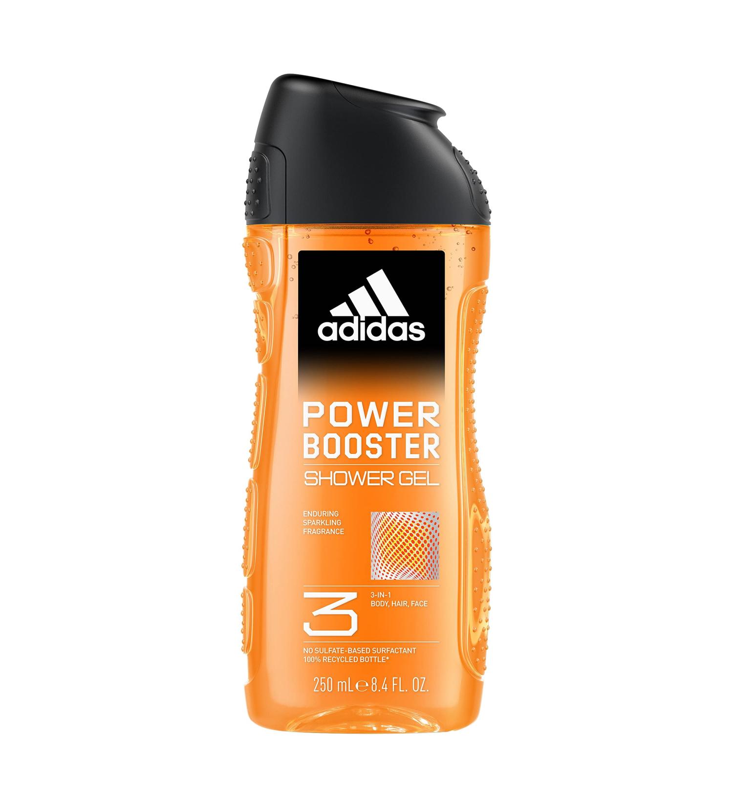 Shower Gel - Power Booster by Adidas for Men - 8.4 oz Shower Gel - Buy Online on GoSupps.com