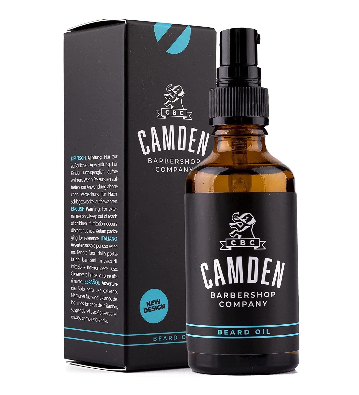 Camden Barbershop Beard Oil - Original Natural Care from Great Britain | Fresh Fragrance - Buy Online on GoSupps.com