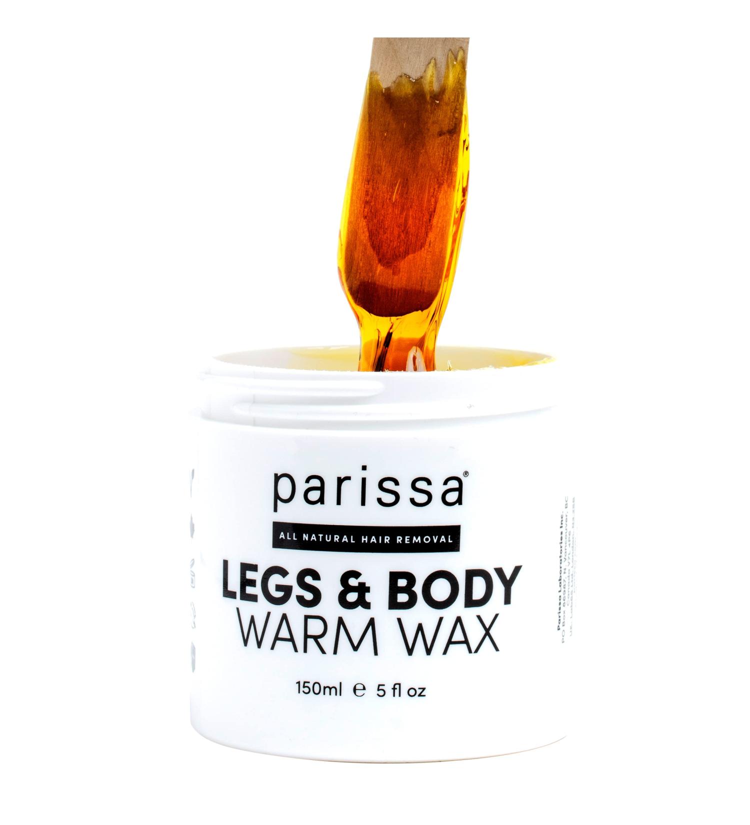 Parissa Legs & Body Warm Wax Kit - Salon-Style Microwavable Formula for Coarse Hair Removal - Buy Online on GoSupps.com