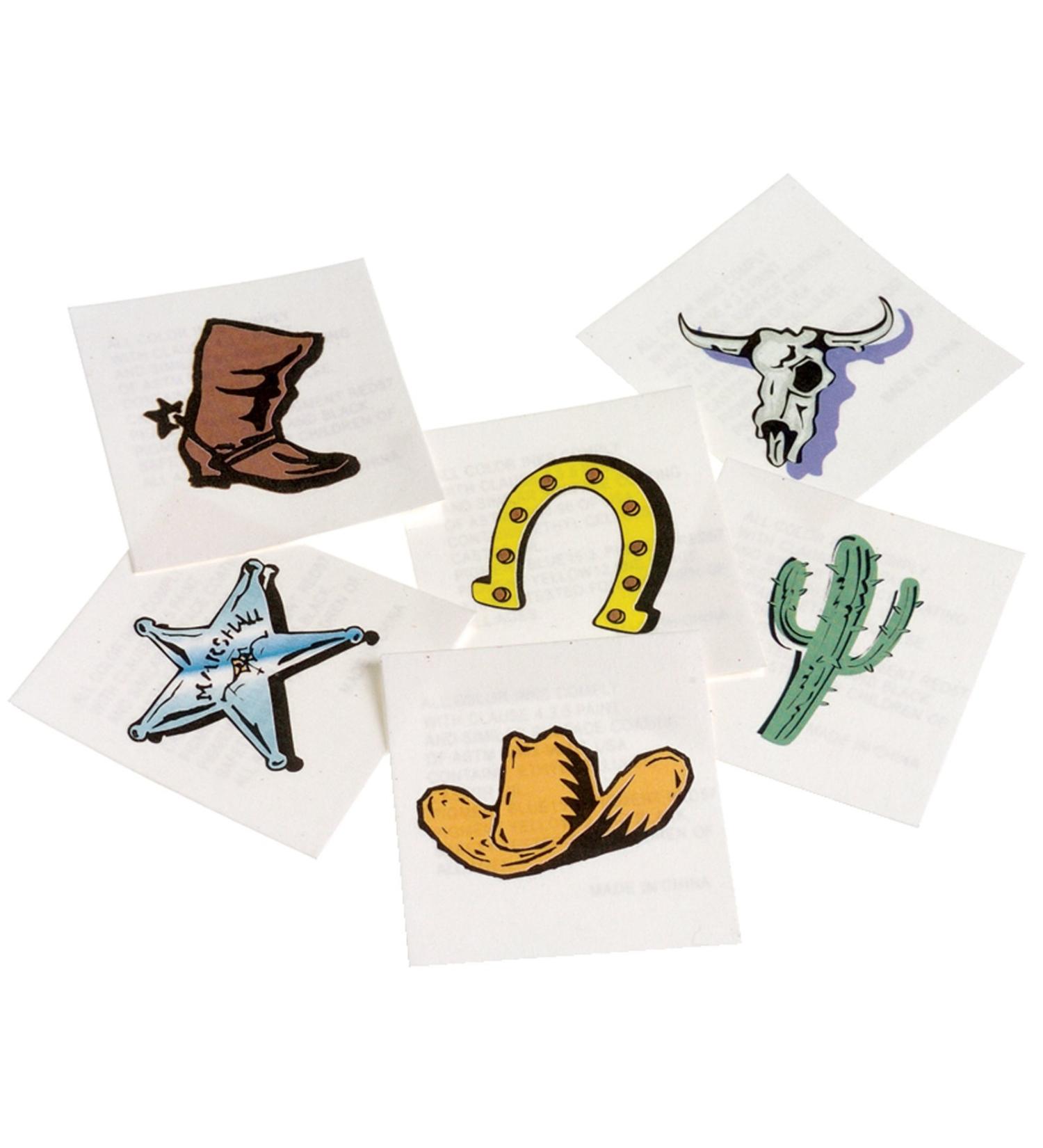 US Toy Western Temporary Tattoos