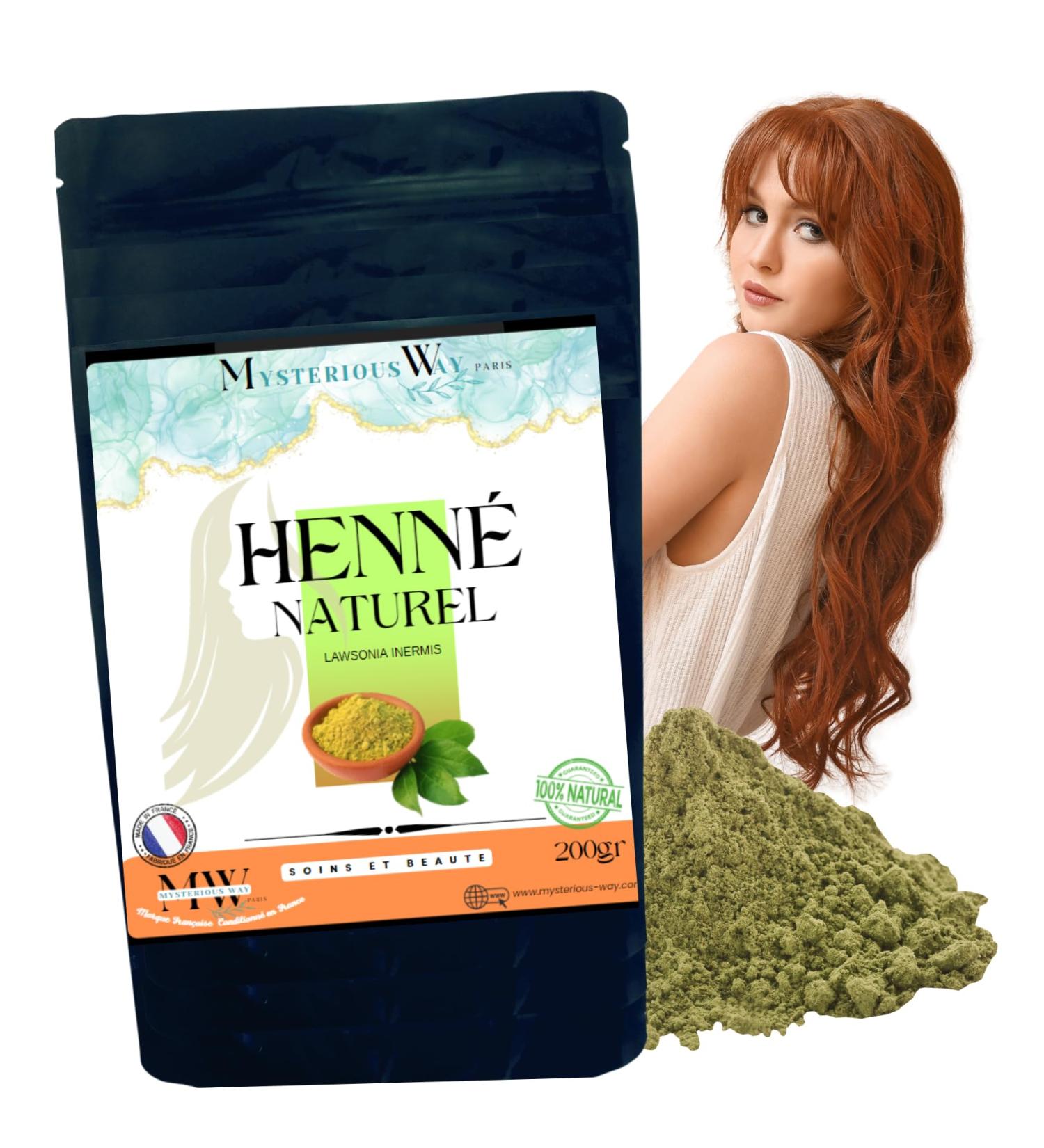 Henna Vegetable Hair Colour Powder 200 g - Dye with Reflection - Anti-Hair Loss - Care Shine Anti Lice and Dandruff | Natural Plants (Natural) - Buy Online on GoSupps.com