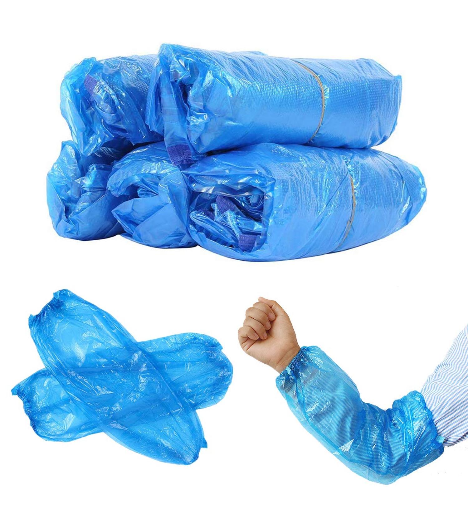 STGOOD Disposable PE Arm Sleeve Covers 100PCS - Waterproof Arm Protectors 15.7 Inches - Buy Online on GoSupps.com