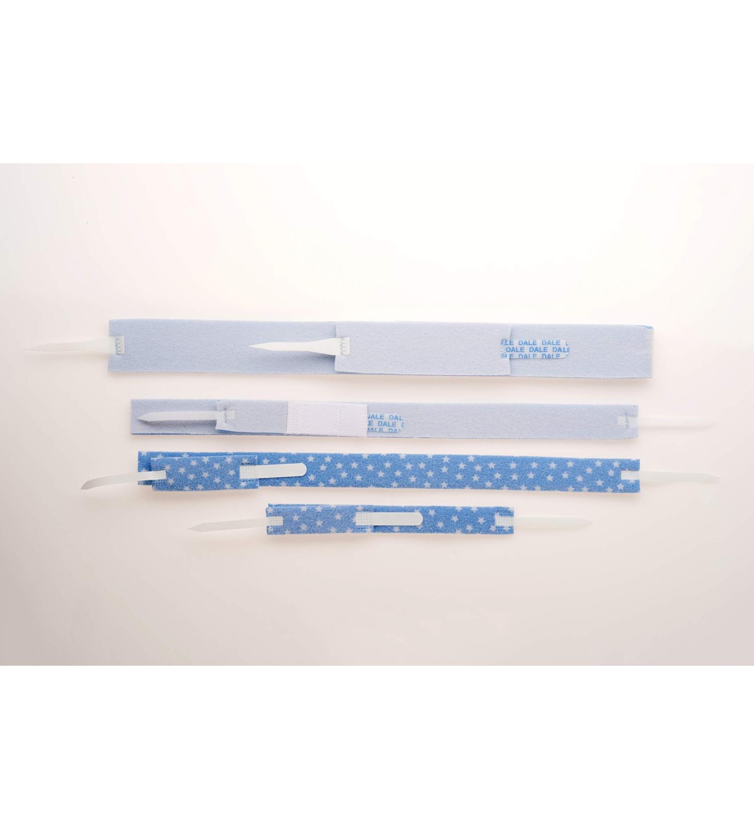 Dale Medical 240 Tracheostomy Tube Holder 1" Wide Neckband, Fits Up to 19.5" Neck, Blue (10 Count)