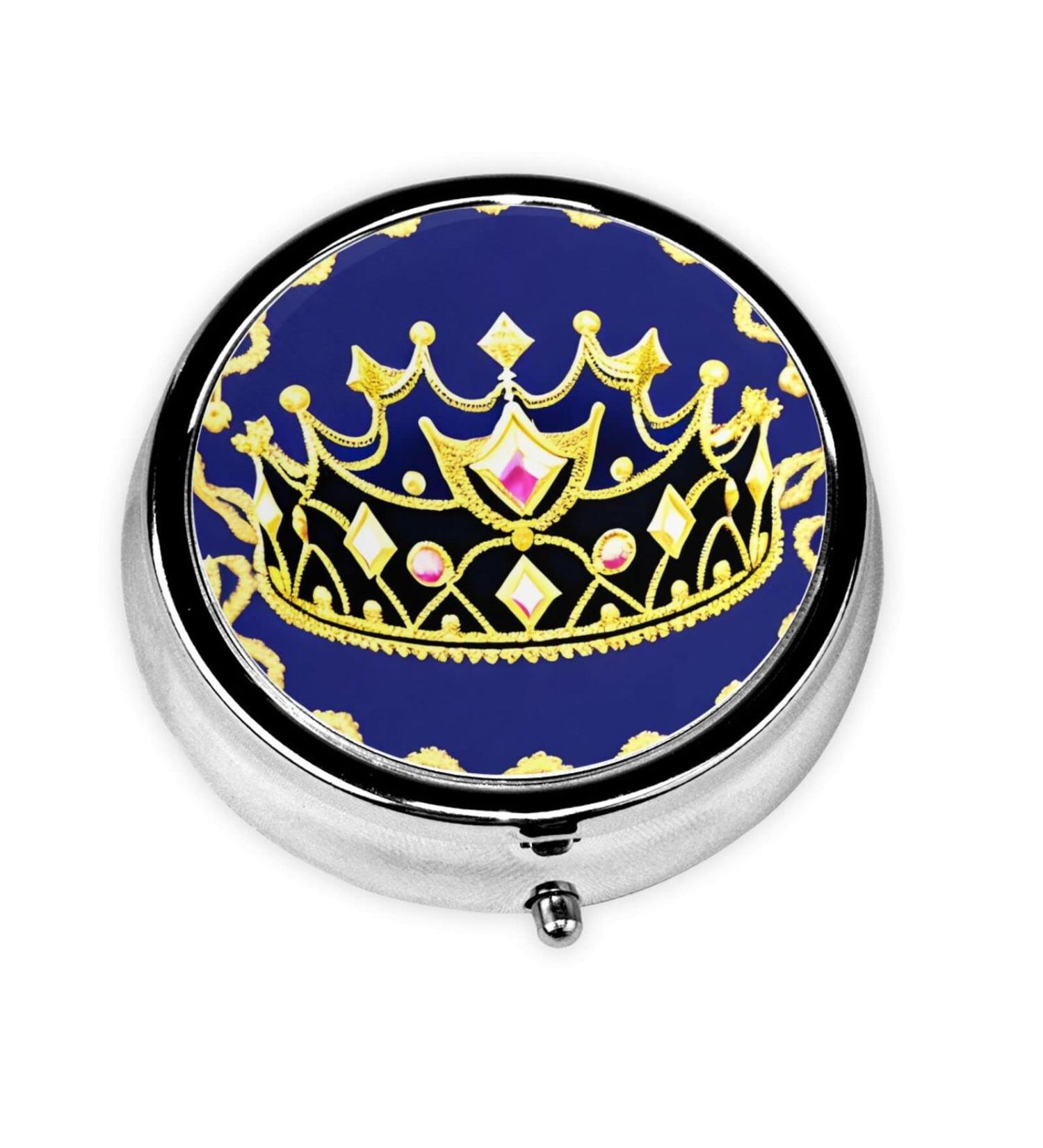 Fantasy Tiararound Pill Box - 3 Compartment Travel Organizer | Portable Pill Box for International Travel - Buy Online on GoSupps.com