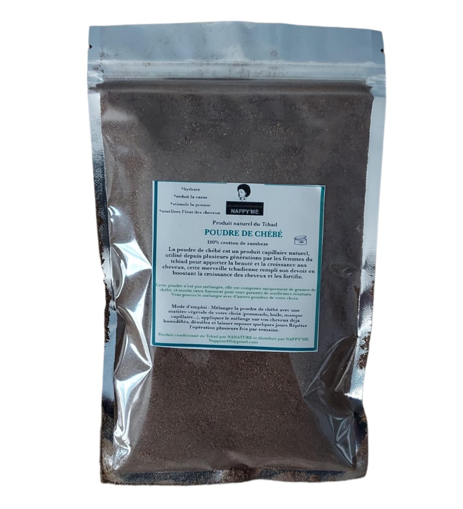 Natural Chebe Powder nourishes and stimulates hair growth 60g - Buy Online on GoSupps.com
