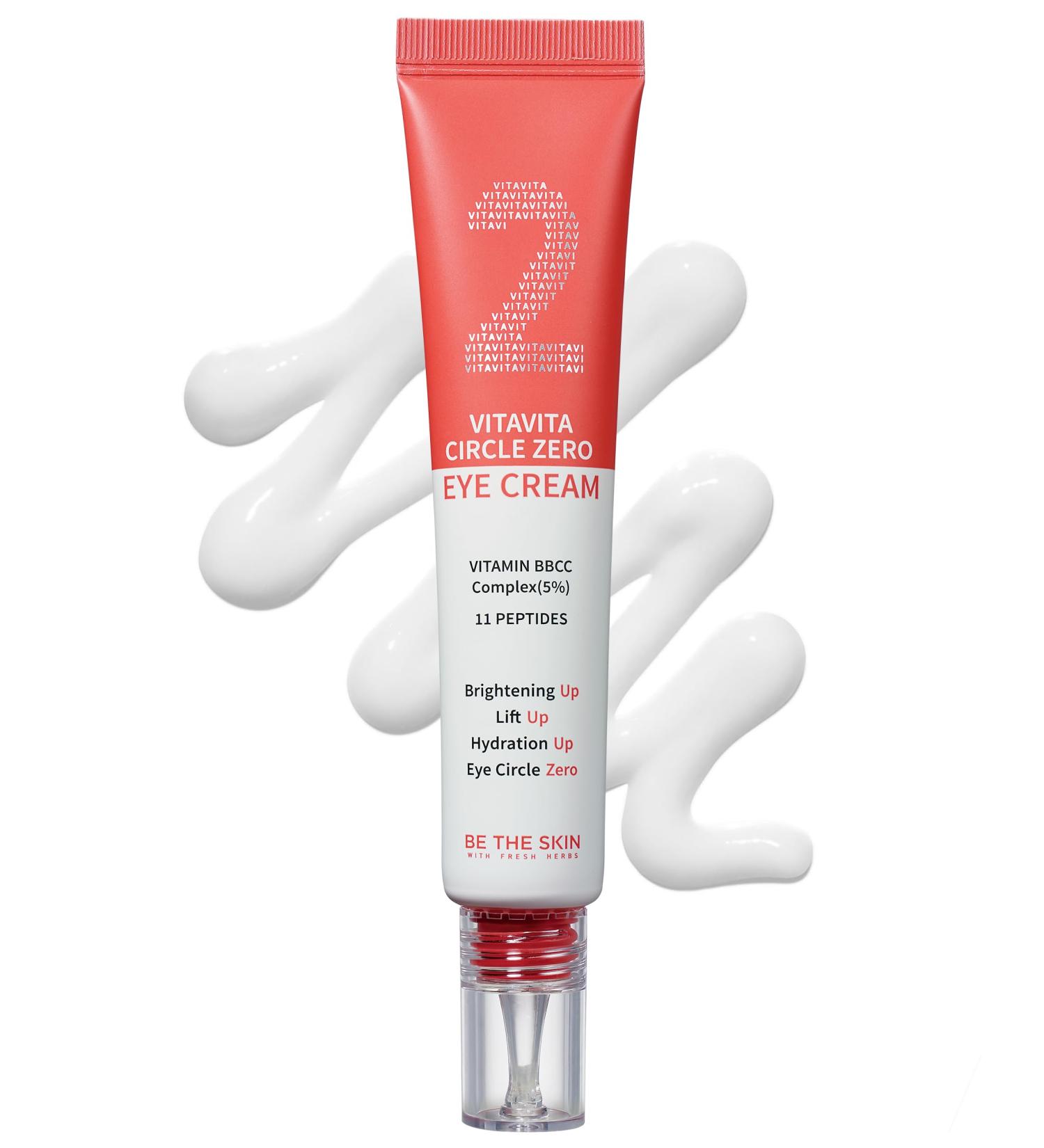 BE THE SKIN Vitavita Circle Zero Eye Cream - Radiance Dark Circle Under Eye Cream with Vitamin B C Niacinamide 11 Peptides - Anti Aging Wrinkle Reducer 1.01oz. - Buy Online on GoSupps.com