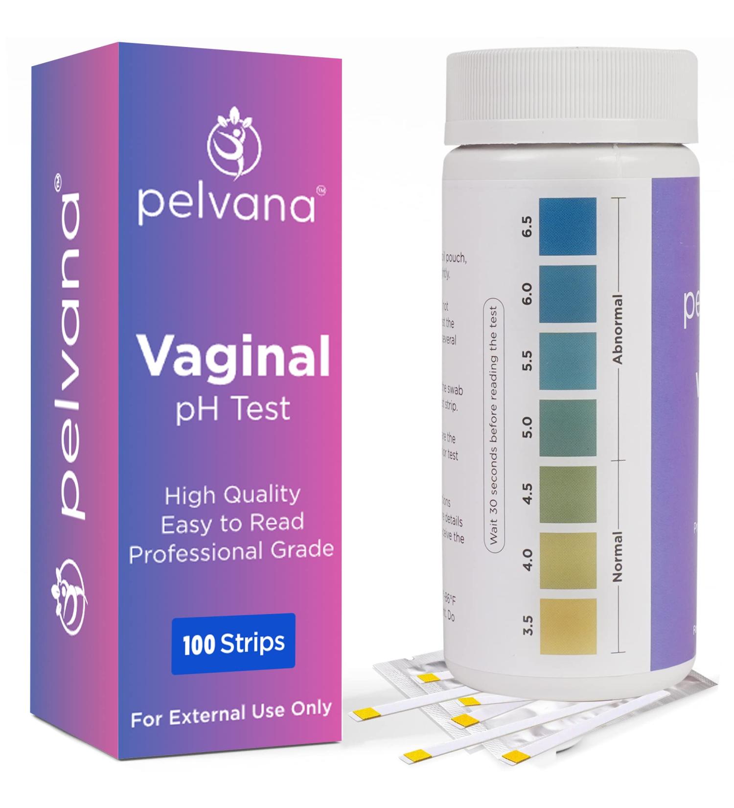 Pelvana Vaginal pH Balance Test Strips for Women - 100 Strips | Monitor Feminine Health & Prevent Infections - Buy Online on GoSupps.com