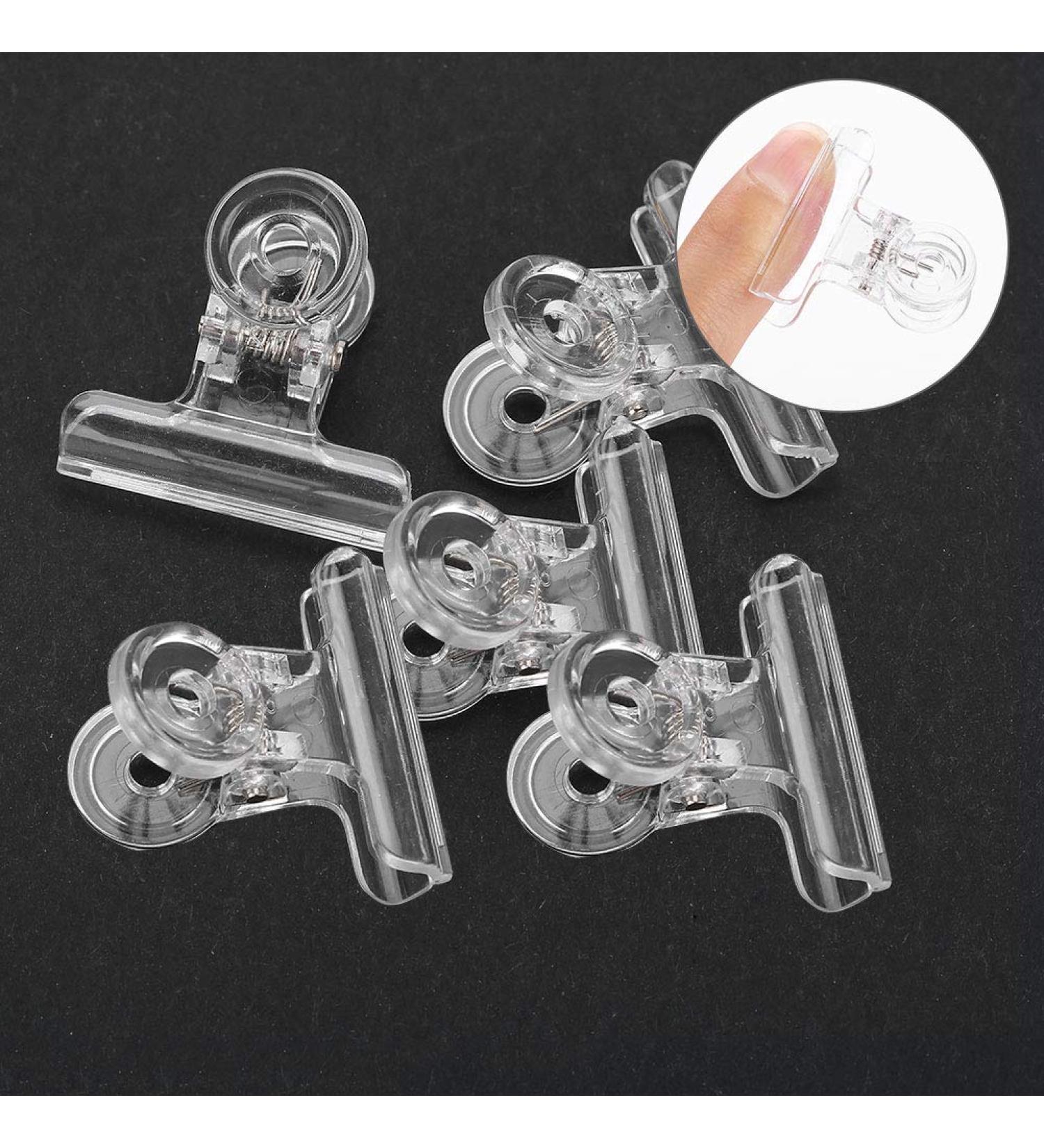Nail Extension Clips - 5 Multifunctional Transparent Plastic Curved Clamp Accessories for Nail Art - Buy Online on GoSupps.com