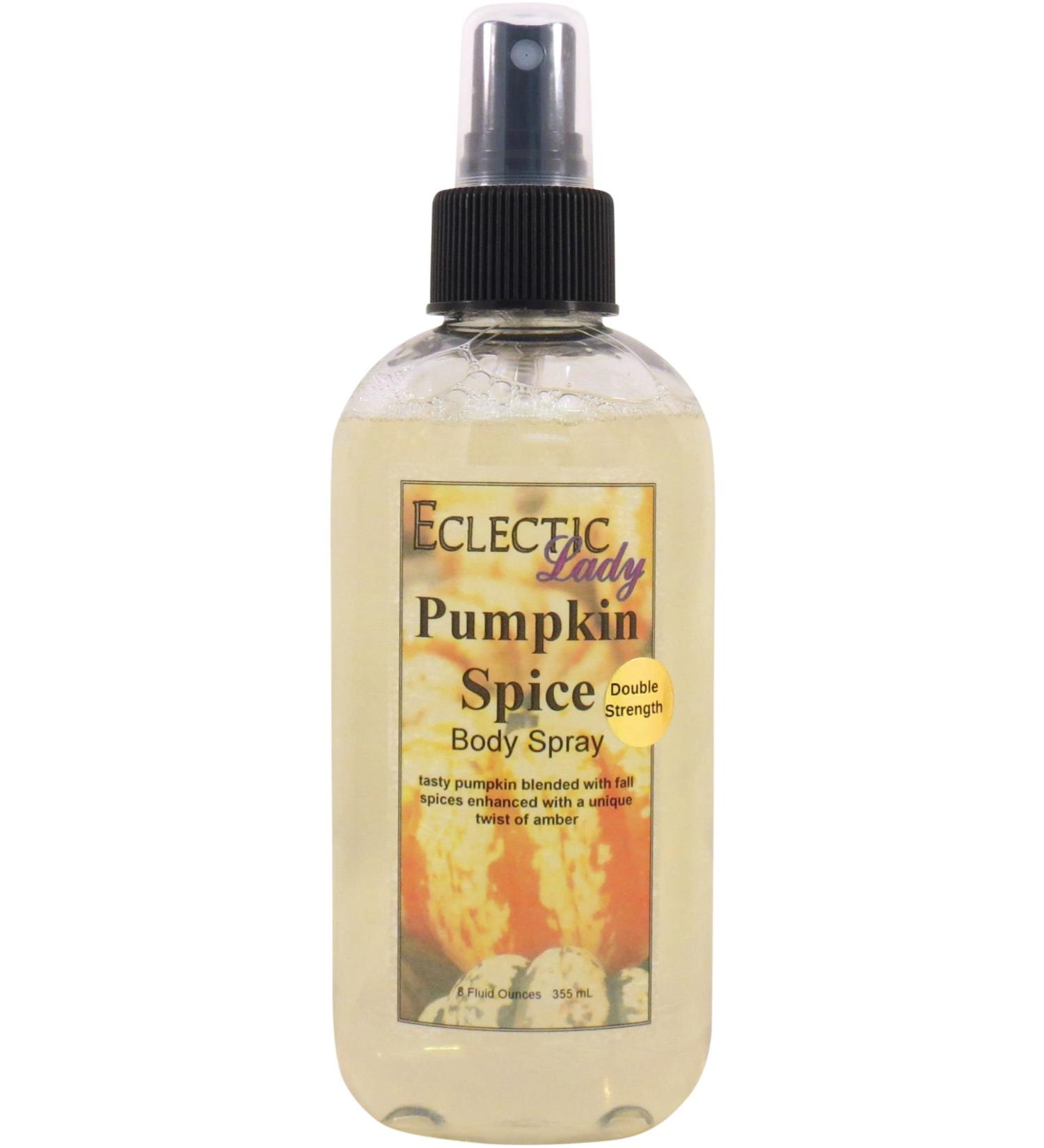 Pumpkin Spice Body Spray (Double Strength) 8 ounces Body Mist for Women with Clean Light & Gentle Fragrance Long Lasting Perfume with Comforting Scent for Men & Women Cologne with Soft Subtle - Buy Online on GoSupps.com
