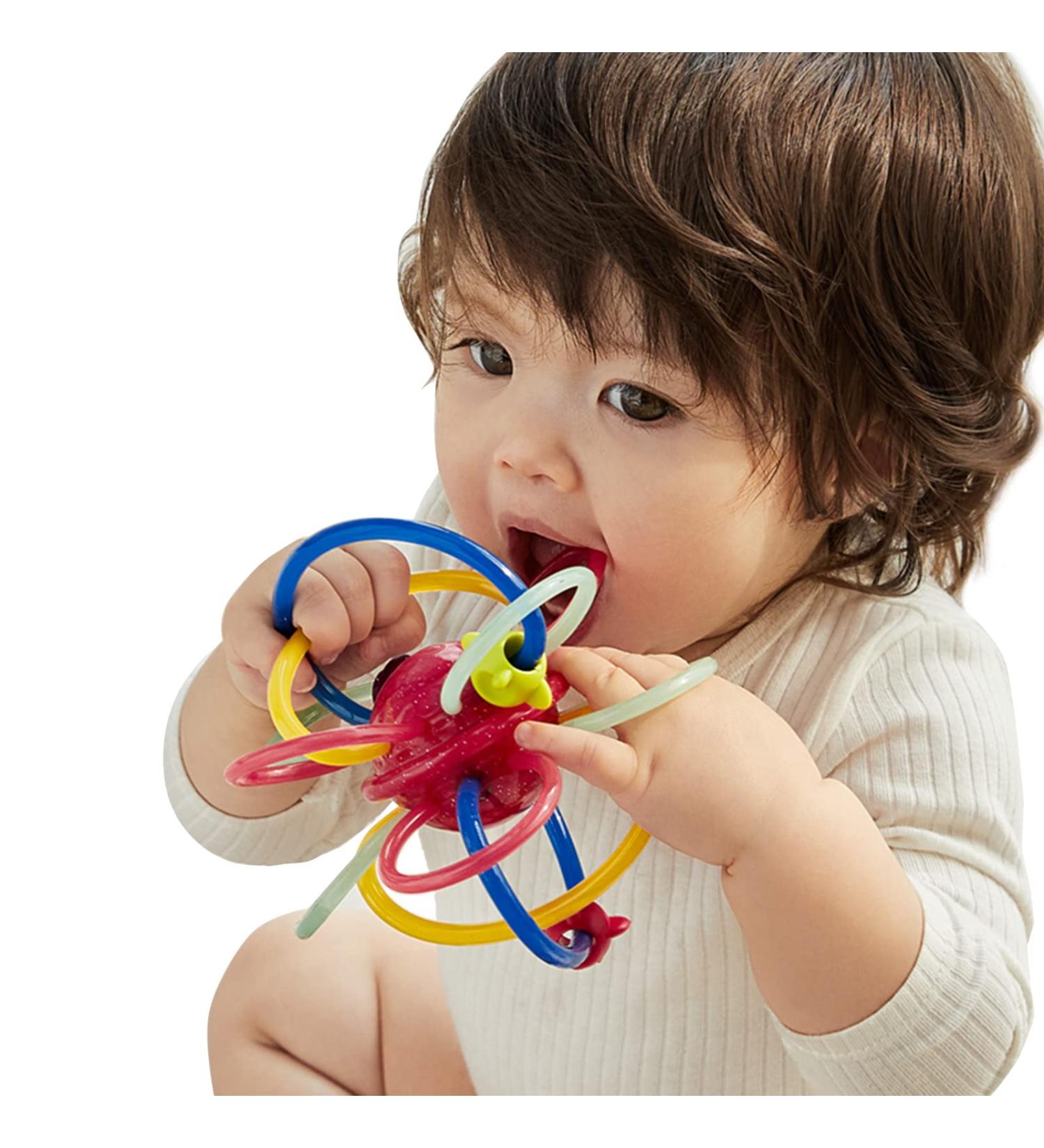 Bc Babycare Rotatable Teething Toys for Babies 0-12 Months | Lightweight Baby Rattle & Chew Toys for Teething Pain Relief - Buy Online on GoSupps.com