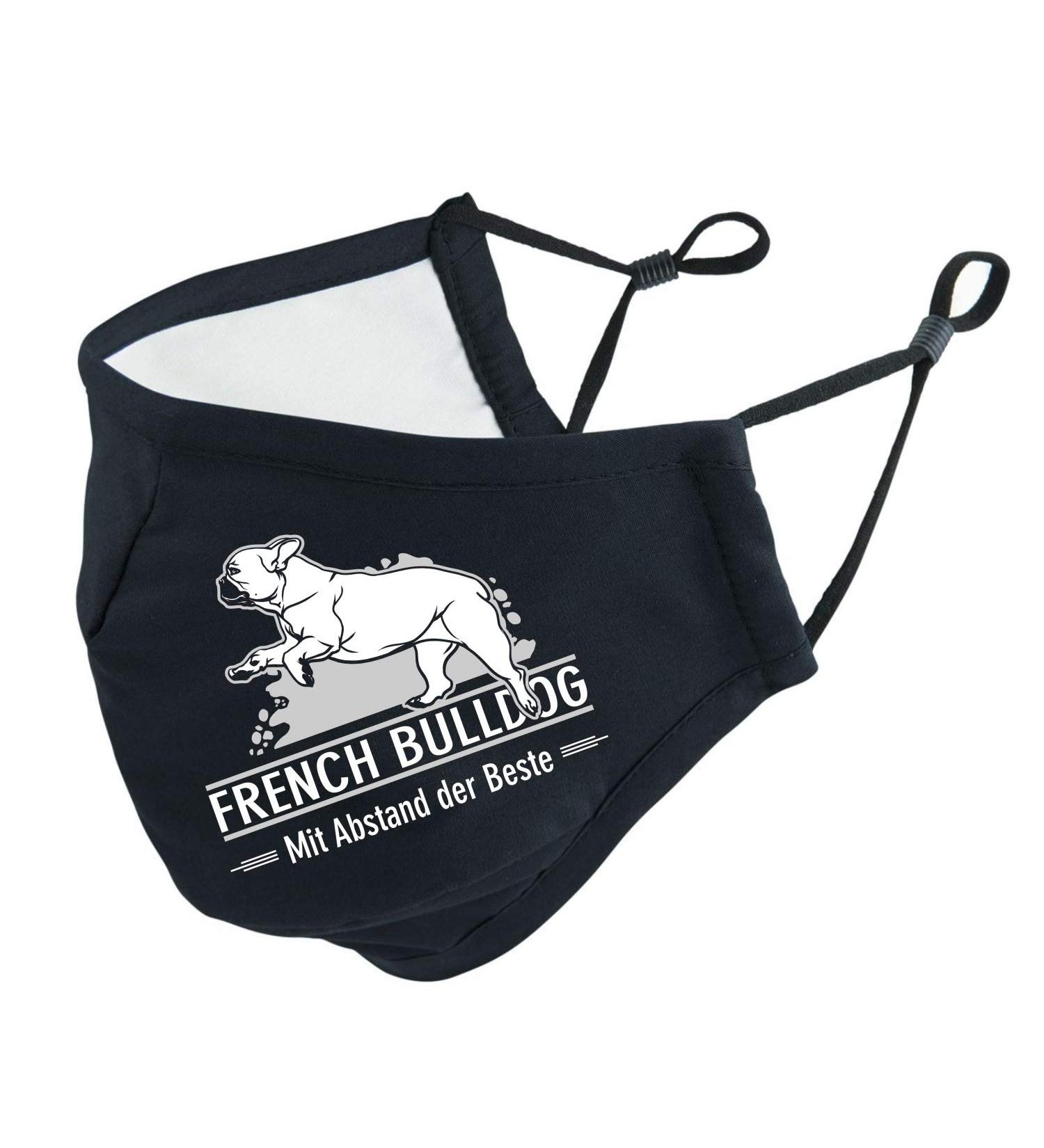 Shop the Best French Bulldog Face Mask | Stylish Frenchie Face Cover in Black - Perfect Makeshift Solution - Buy Online on GoSupps.com
