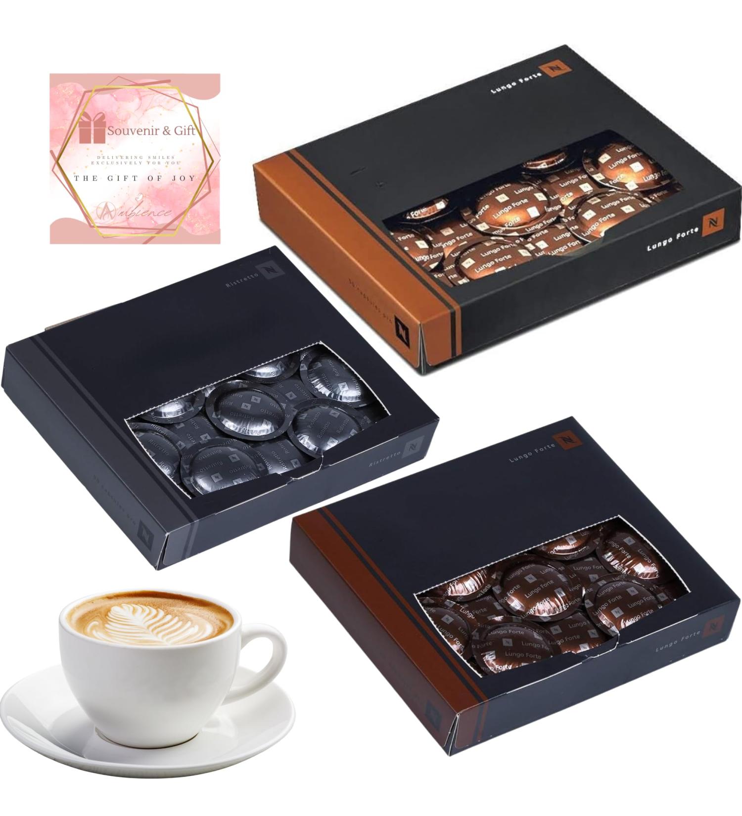 Variety Pack Of 150 Coffee Capsules Pods - 50x Lungo Leggero 50x Lungo Forte And 50x Ristretto - Light And Medium Roast Pro Coffee Pods | Pro Pods For Coffee Lover - Buy Online on GoSupps.com