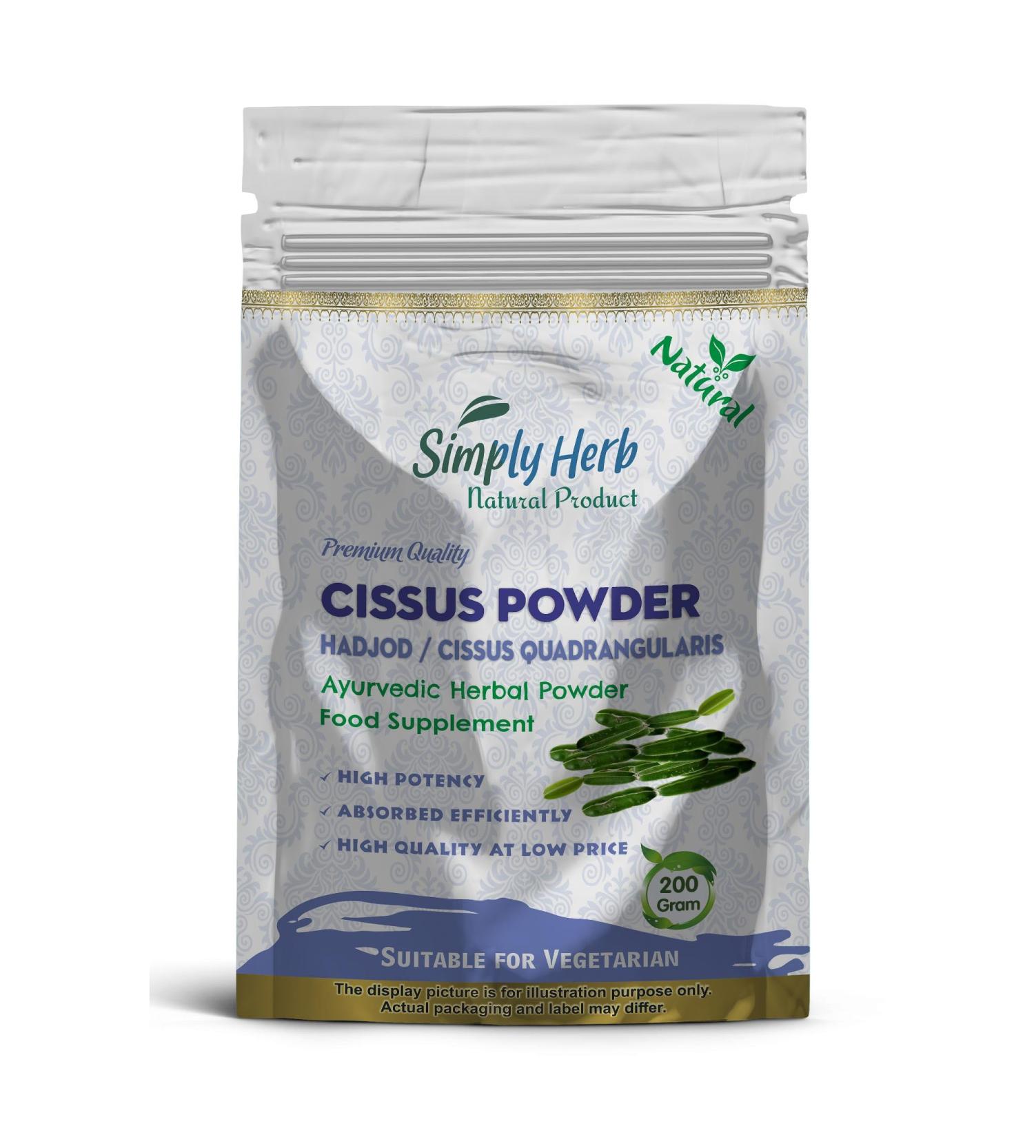Cissus Quadrangularis Powder (200 Gram) 200 g (Pack of 1)