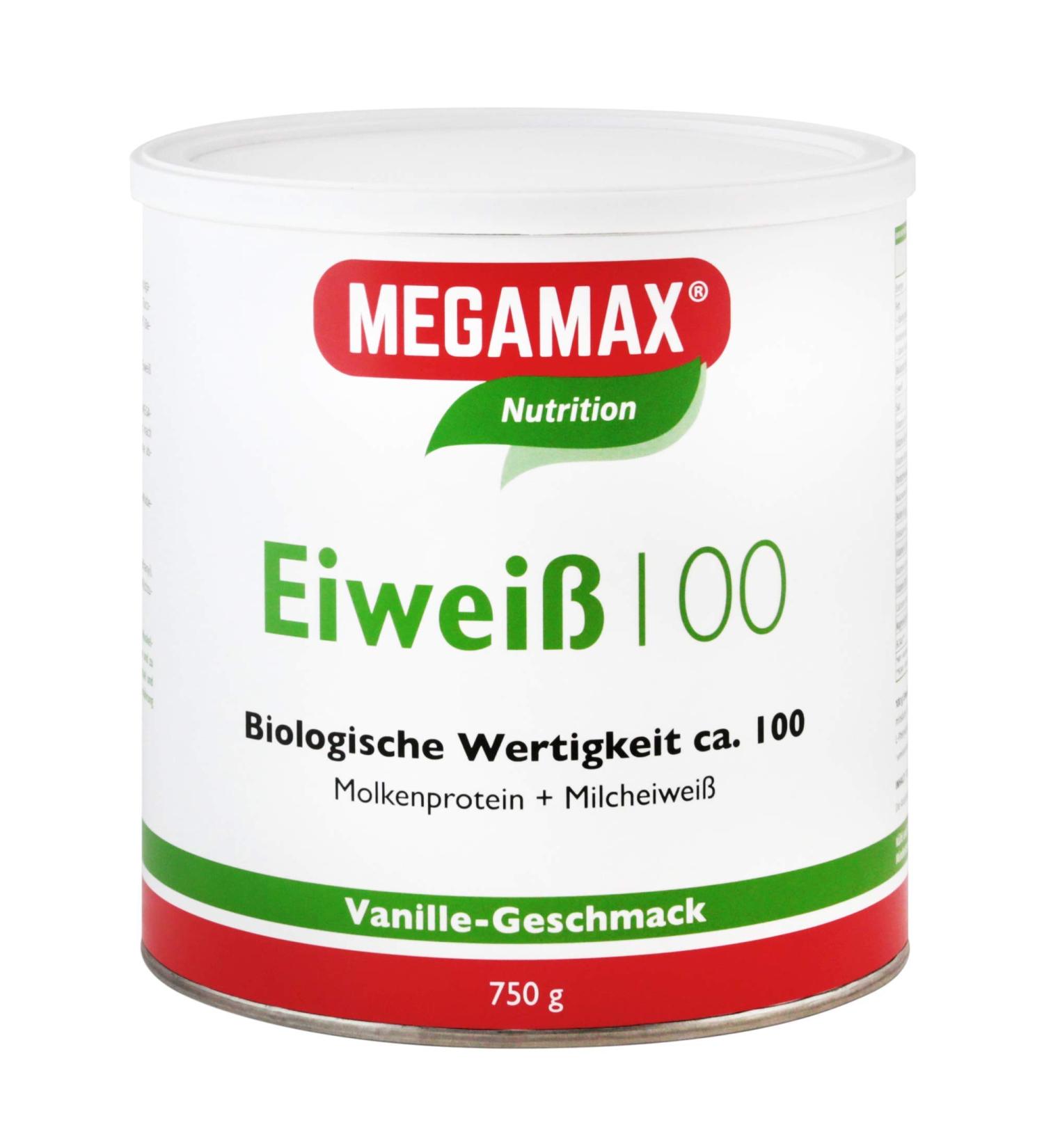 Buy Megamax Protein Vanilla 750g | Whey & Milk Protein | Low Carb Gluten-Free | Muscle Building & Diet Shaker | Aspartame-Free - Buy Online on GoSupps.com