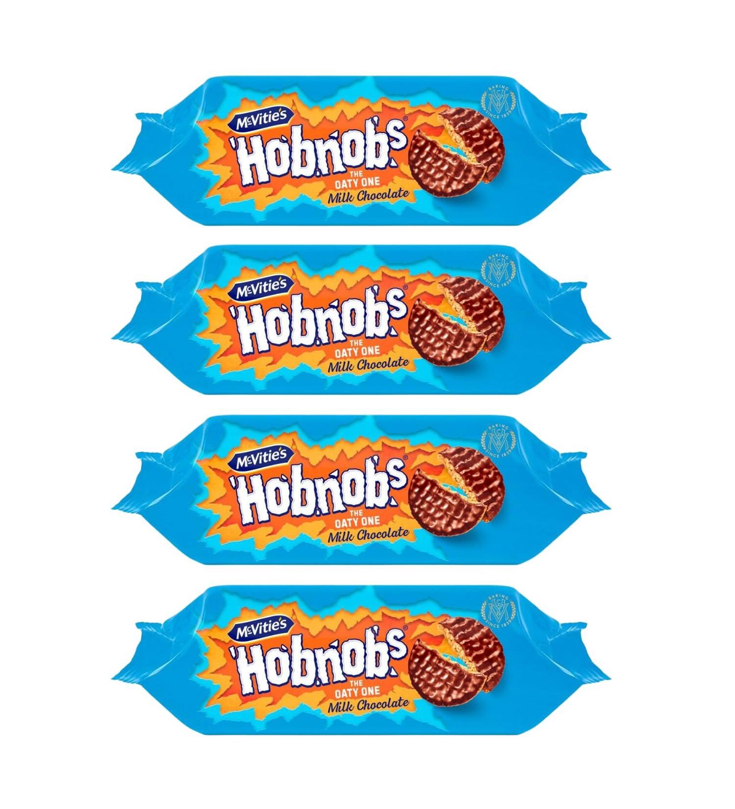 McVities Hobnobs Milk Chocolate Biscuits 262g x4 - Buy Online on GoSupps.com