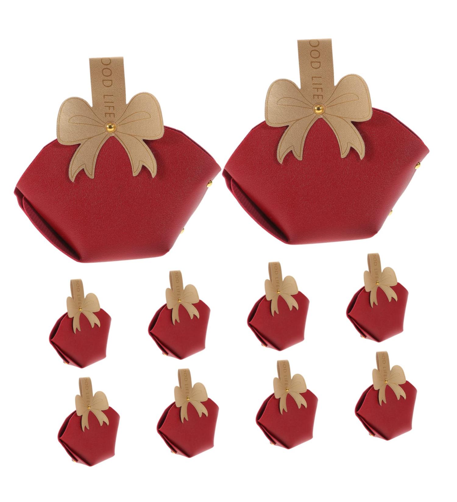 Abaodam 10pcs Candy Box Candy Chocolate Boxes for Paper Goodies Boxes Baby Candy Stand Christmas 13X5X5CM Red - Buy Online on GoSupps.com