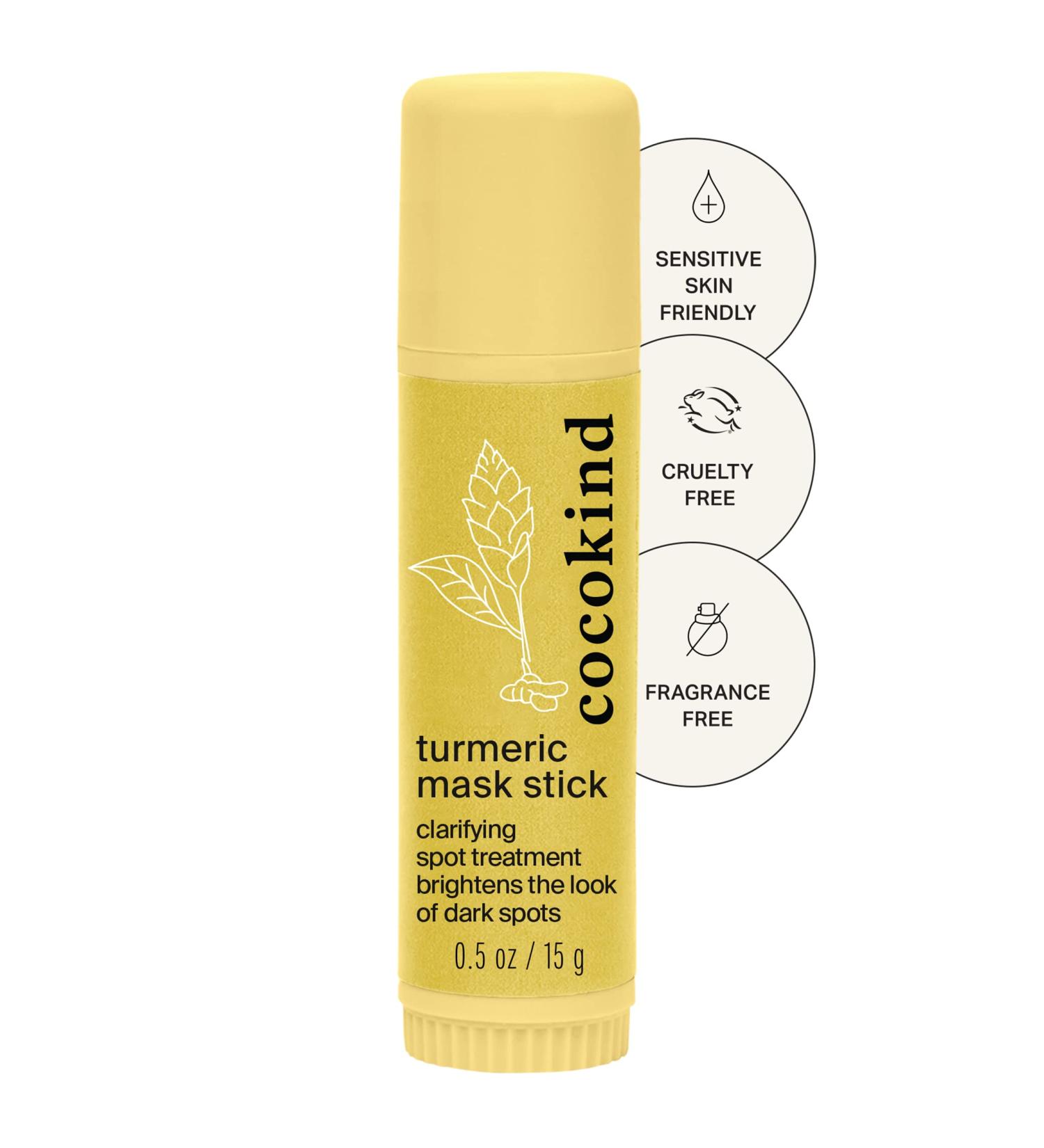 Cocokind Turmeric Mask Stick - Organic Spot Treatment for Dark Spots & Acne with Turmeric Tea Tree Oil & Ginger Root - Buy Online on GoSupps.com