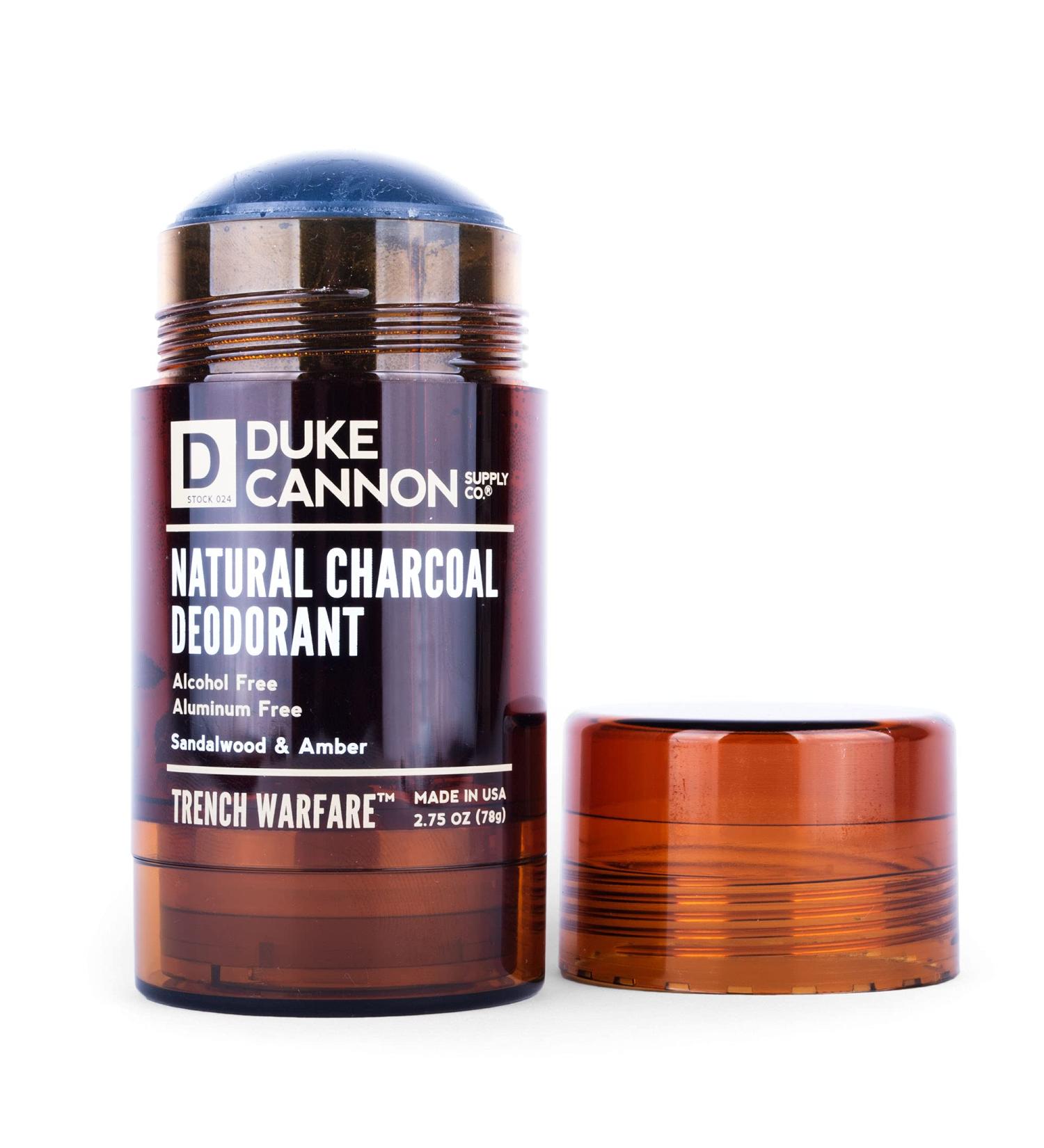 Duke Cannon Supply Co. Trench Warfare Charcoal Deodorant Sandalwood & Amber - 2.75 oz - Buy Online on GoSupps.com